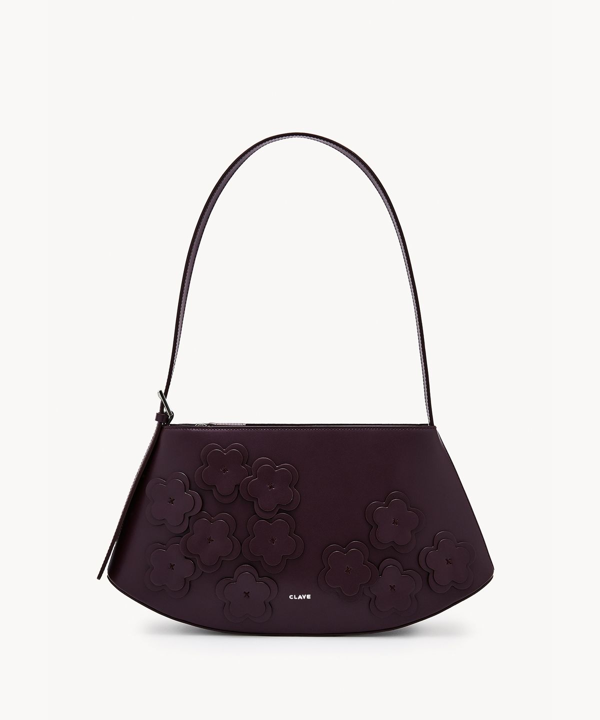 끌라베(CLAVE) 미아 플라워 버건디 토트백 (MIA FLOWER BrurgundyTote Bag)