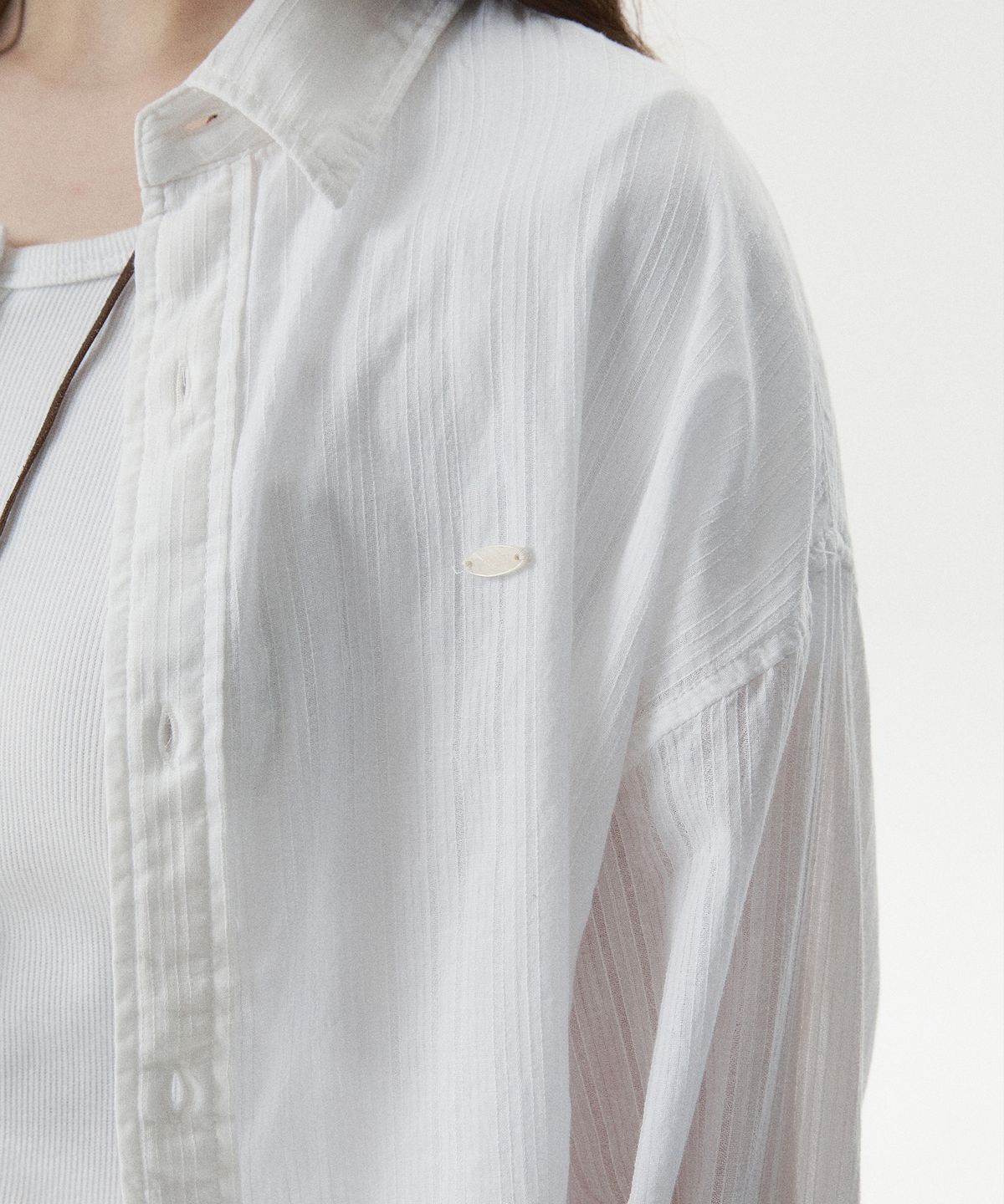 후아유(WHO.A.U) Summer Long Sleeve Shirts / WHYAG2541F