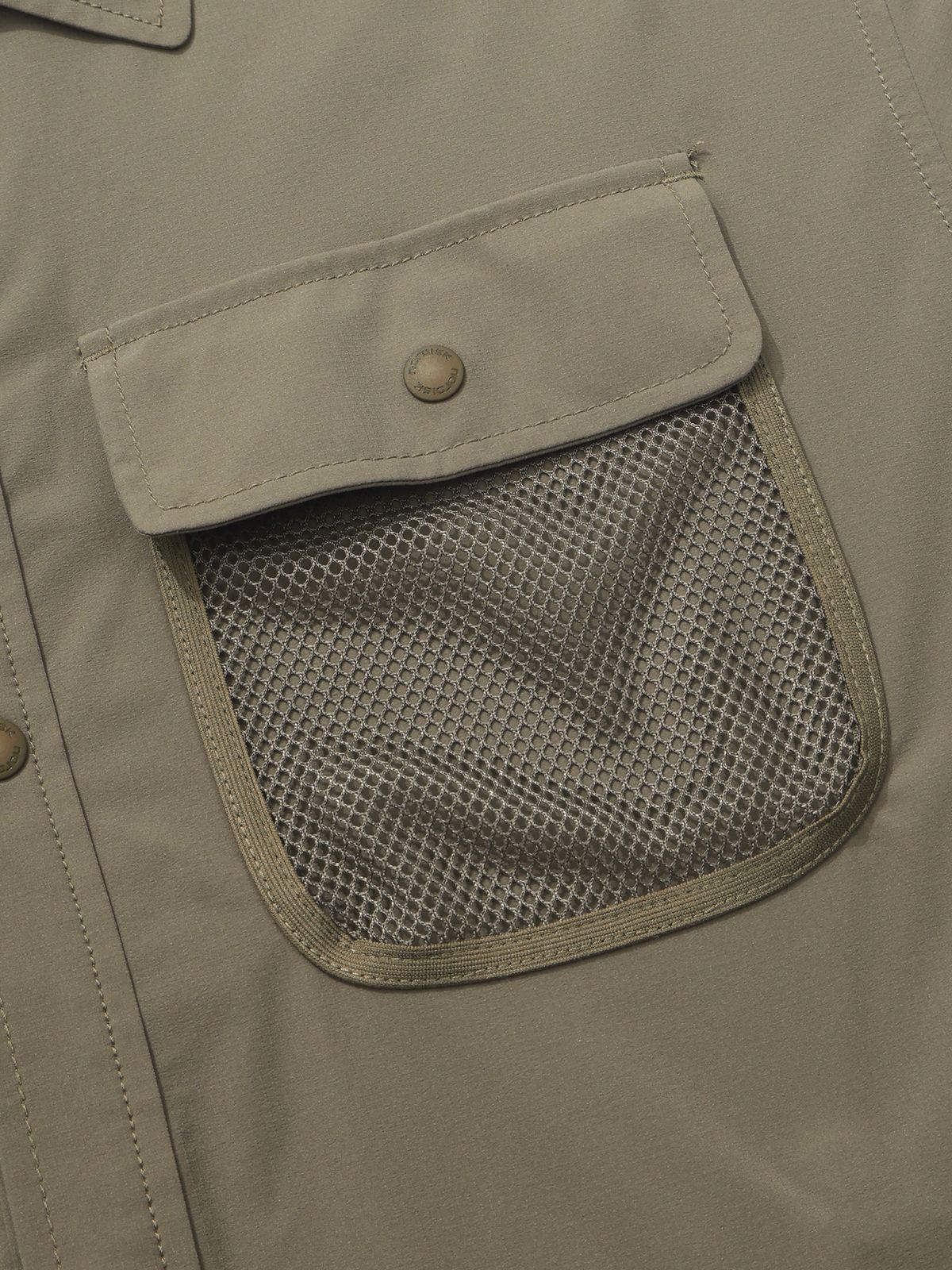 노르디스크(NORDISK) LNT 캠핑 메쉬포켓 반팔 셔츠 - M_Khaki