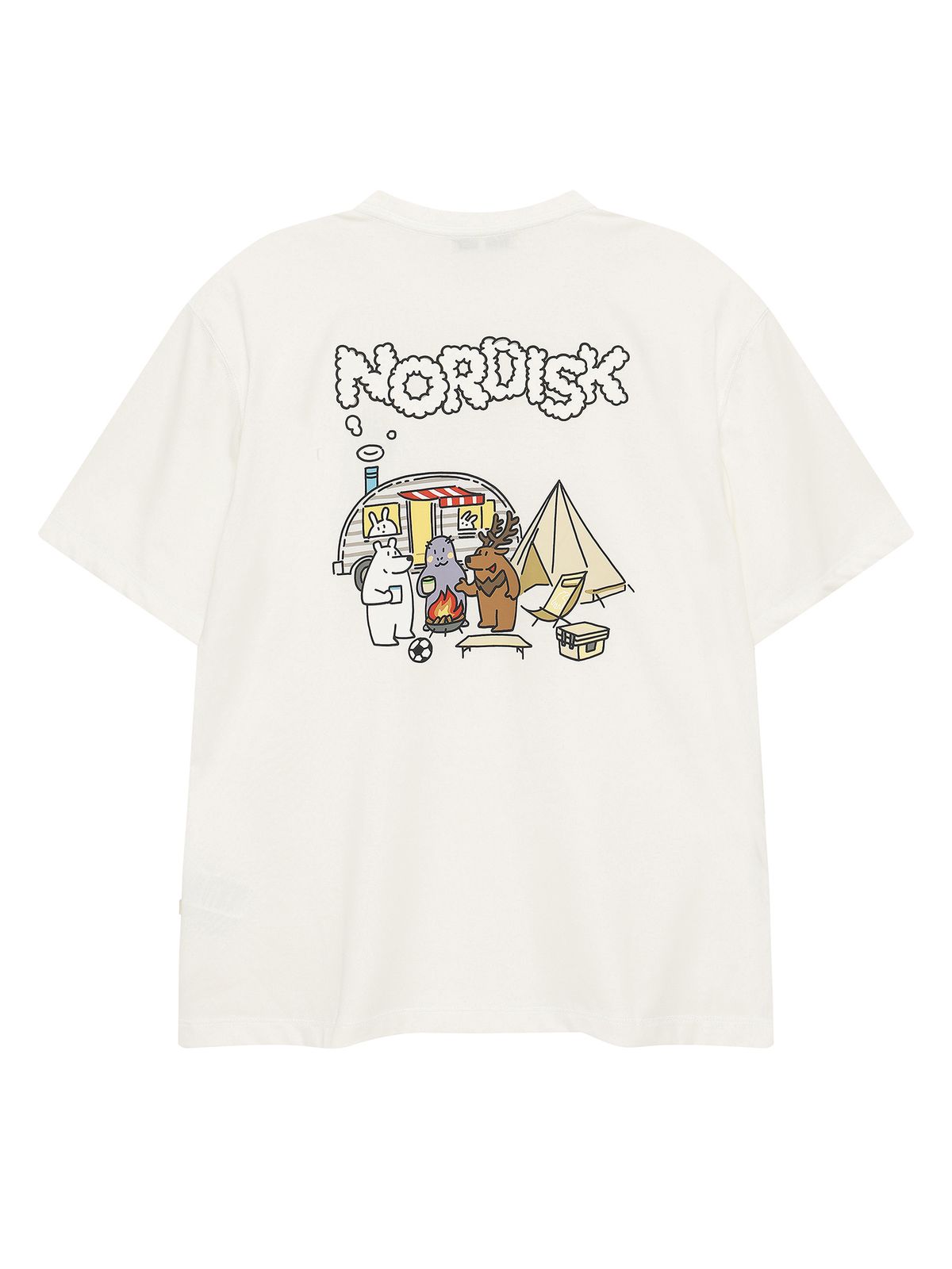 노르디스크(NORDISK) 카라반 카툰 반팔 티셔츠 - U_Off White