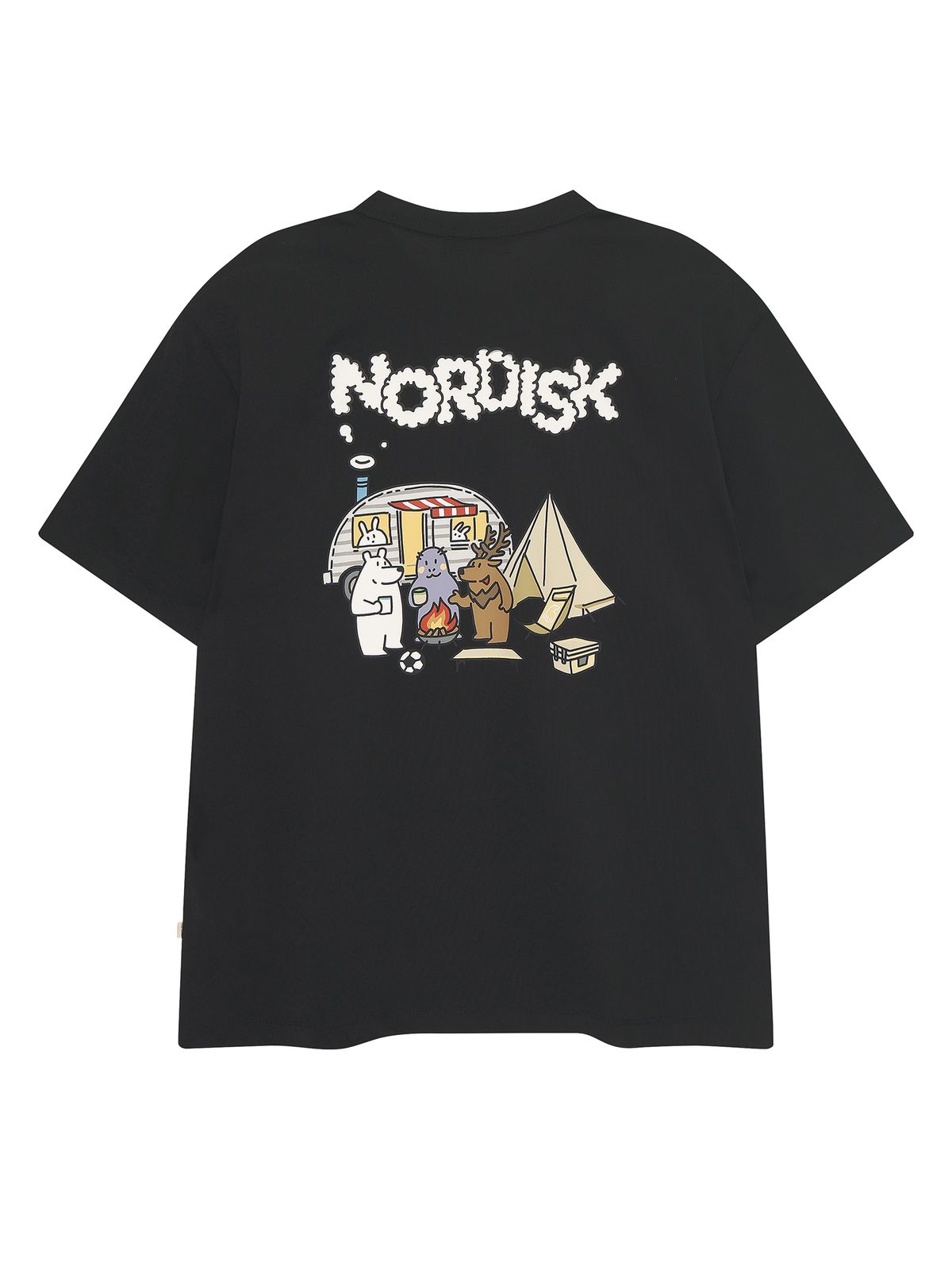 노르디스크(NORDISK) 카라반 카툰 반팔 티셔츠 - U_Black