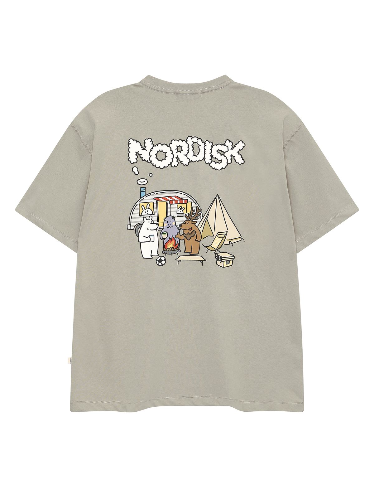 노르디스크(NORDISK) 카라반 카툰 반팔 티셔츠 - U_SHIMMER GREY