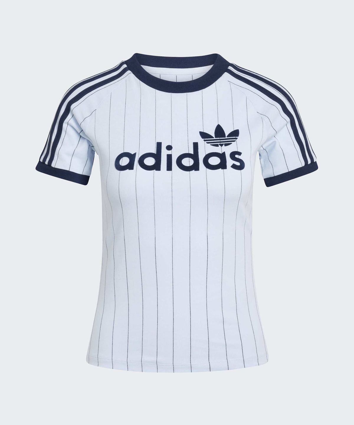 아디다스(ADIDAS) 리니어 캘리 그래픽 티 - 클리어스카이:나이트인디고 / KQ9063