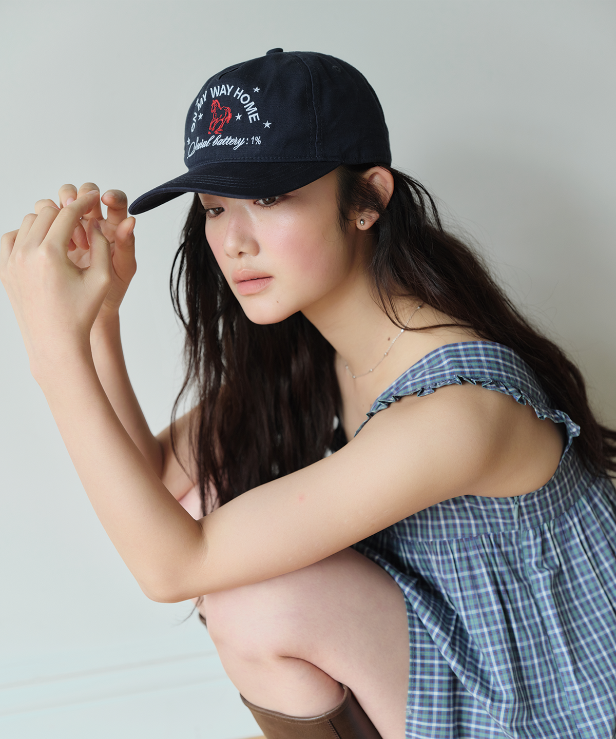 홈바디띵즈(HOMEBODY THINGS) Homebody Social Cap (NAVY)