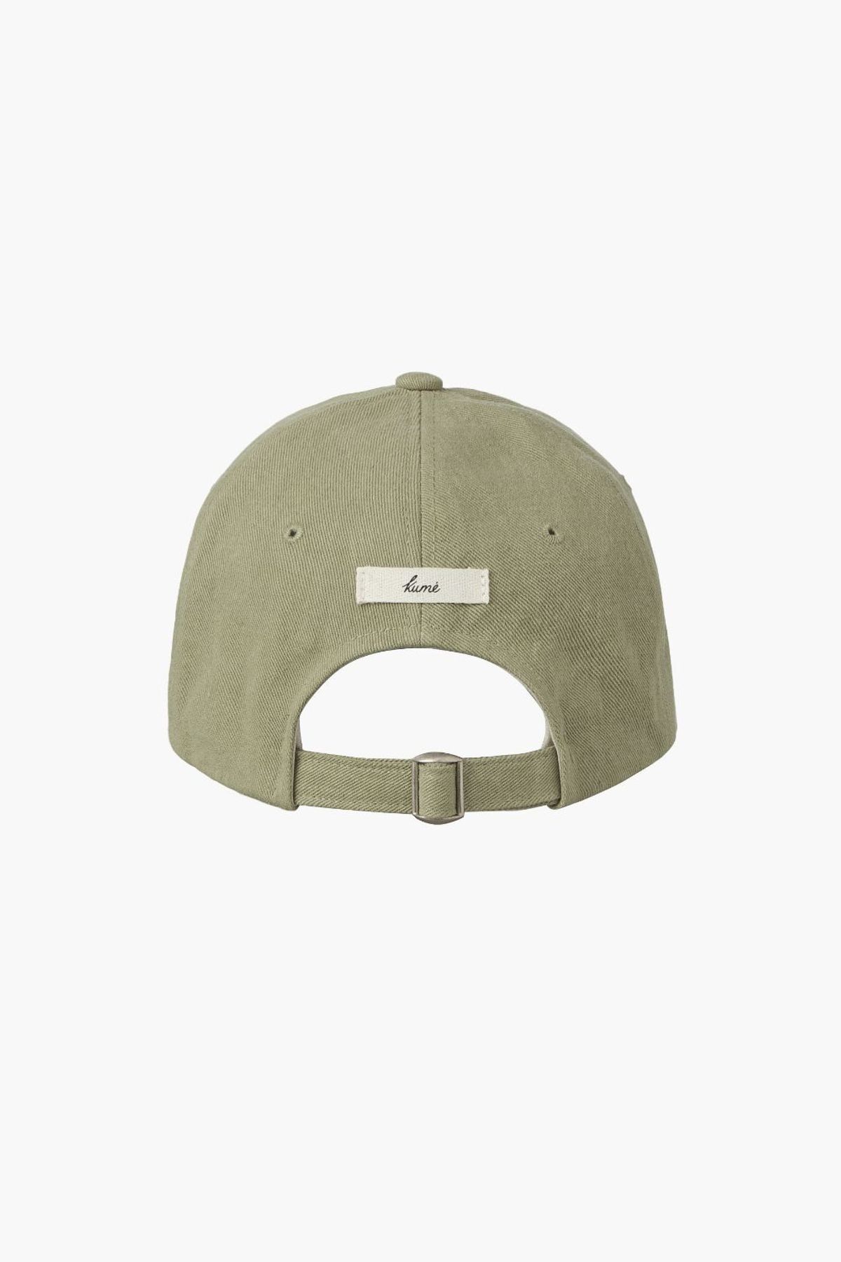 쿠메(KUMÉ) Chain Logo Vintage Ball Cap, Olive