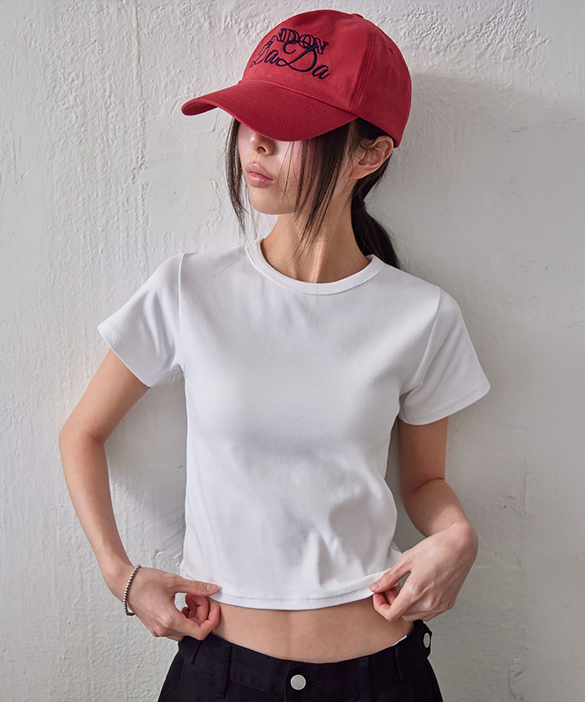 런던다다(LONDONDADA) DADA Washed Cap, RED