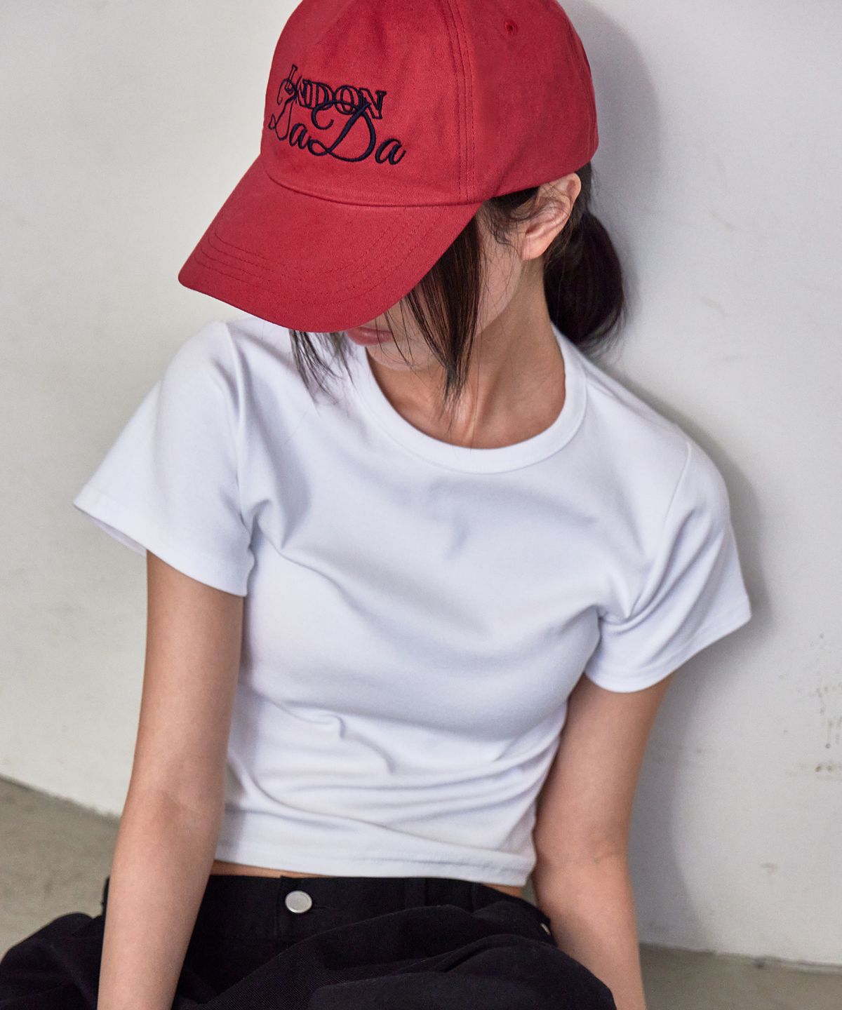 런던다다(LONDONDADA) DADA Washed Cap, RED