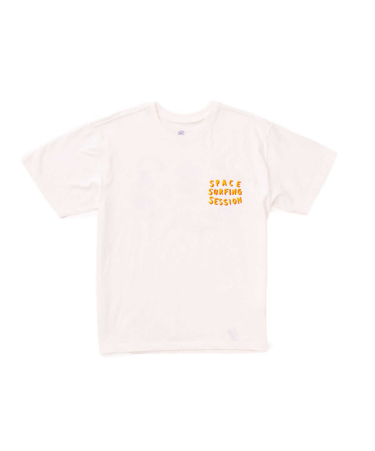 빅웨이브 컬렉티브(BIGWAVE COLLECTIVE) 스페이스 서핑 반팔 티셔츠 (오프 화이트)