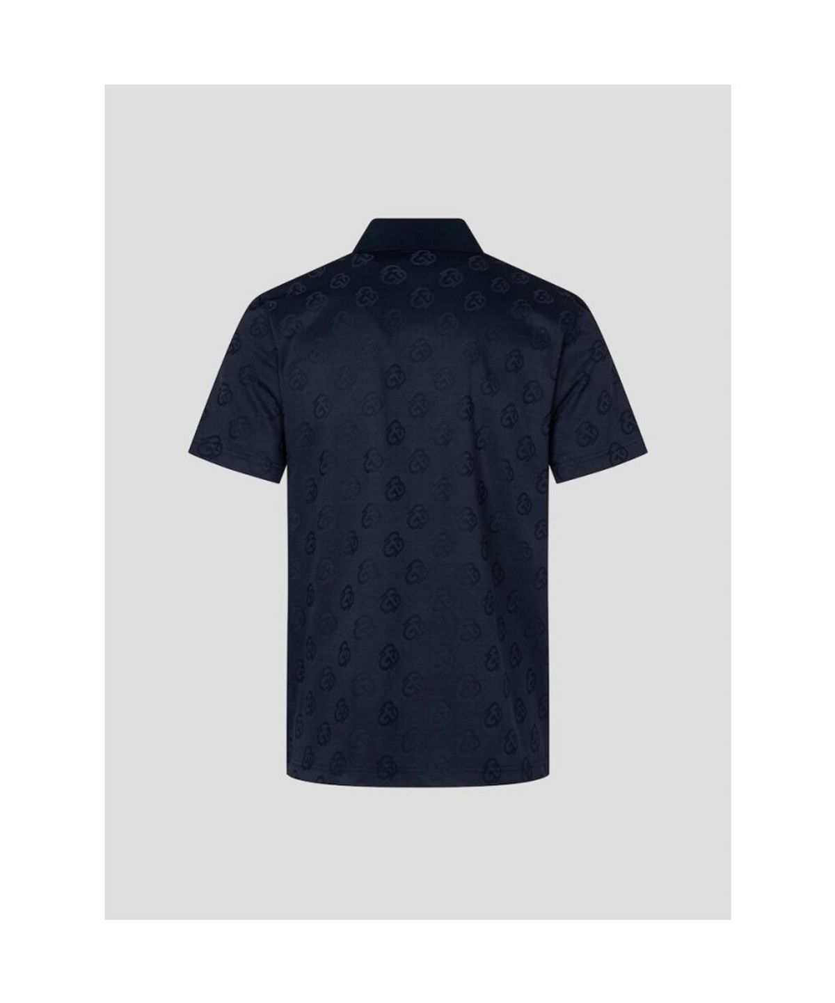 빈폴골프(BEANPOLE GOLF) [HERITAGE] 남성 자가드 반소매 티셔츠 - 네이비