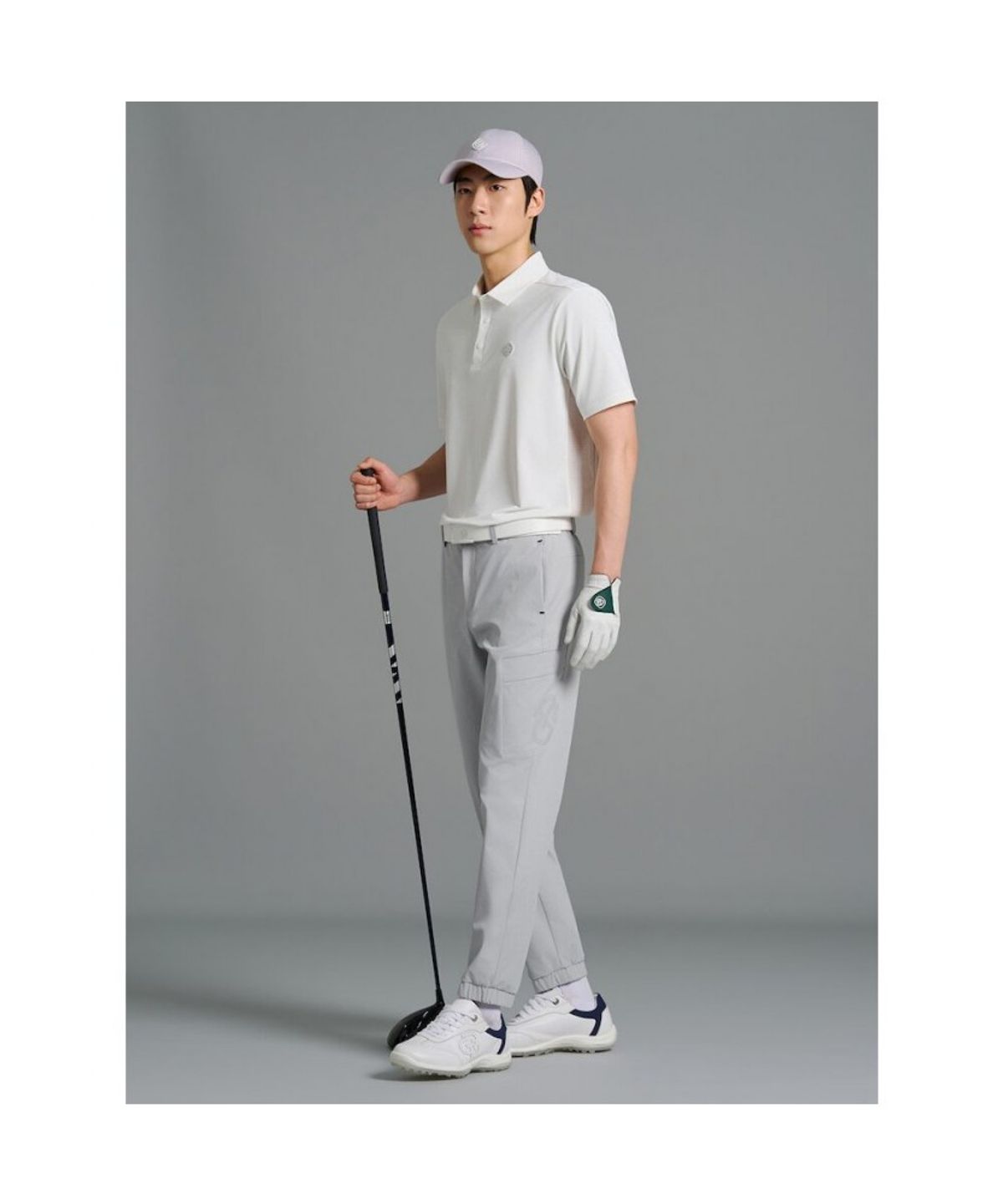 빈폴골프(BEANPOLE GOLF) [B_under] 남성 등판 타공 칼라티 - 화이트