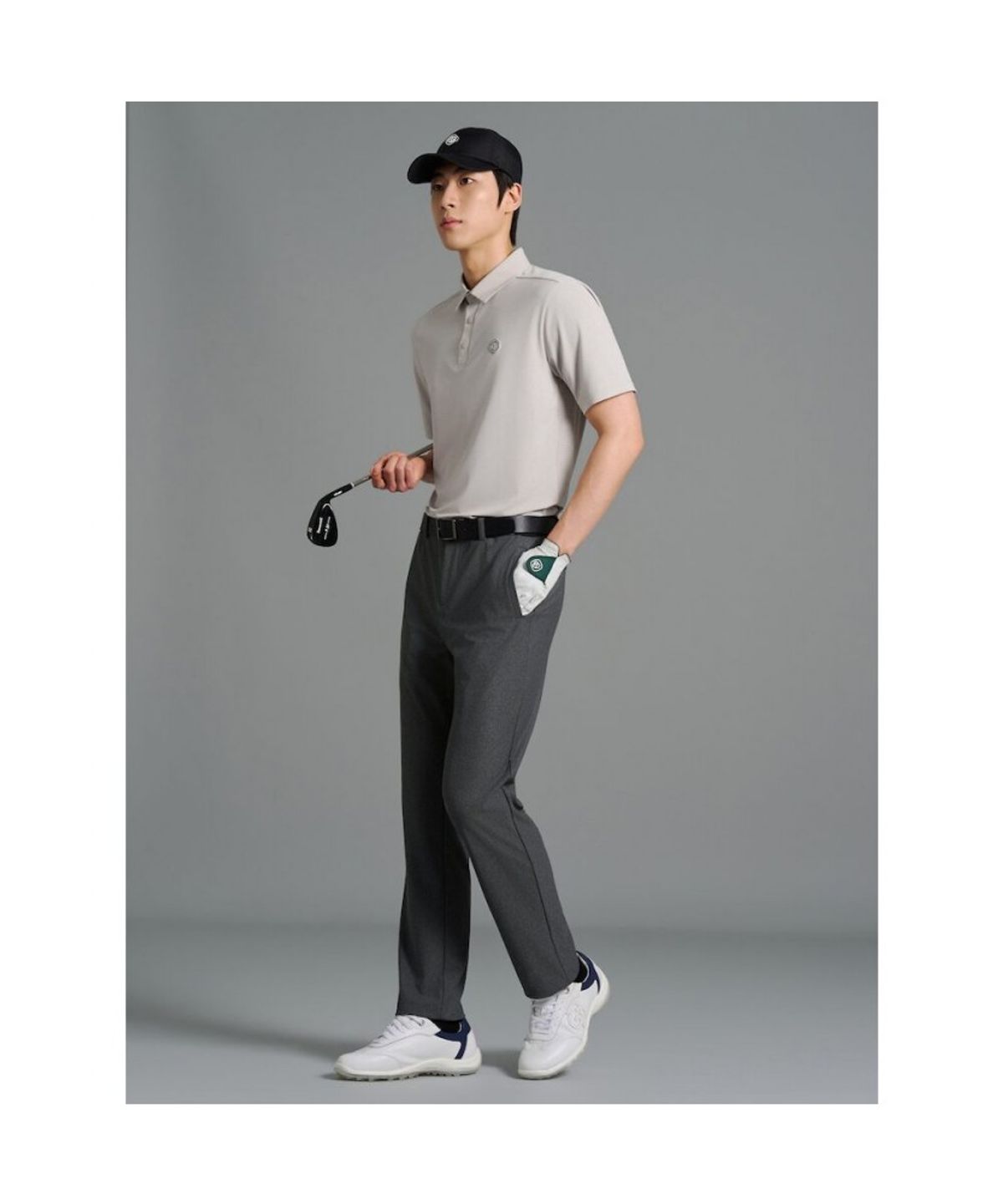 빈폴골프(BEANPOLE GOLF) [B_under] 남성 등판 타공 칼라티 - 베이지