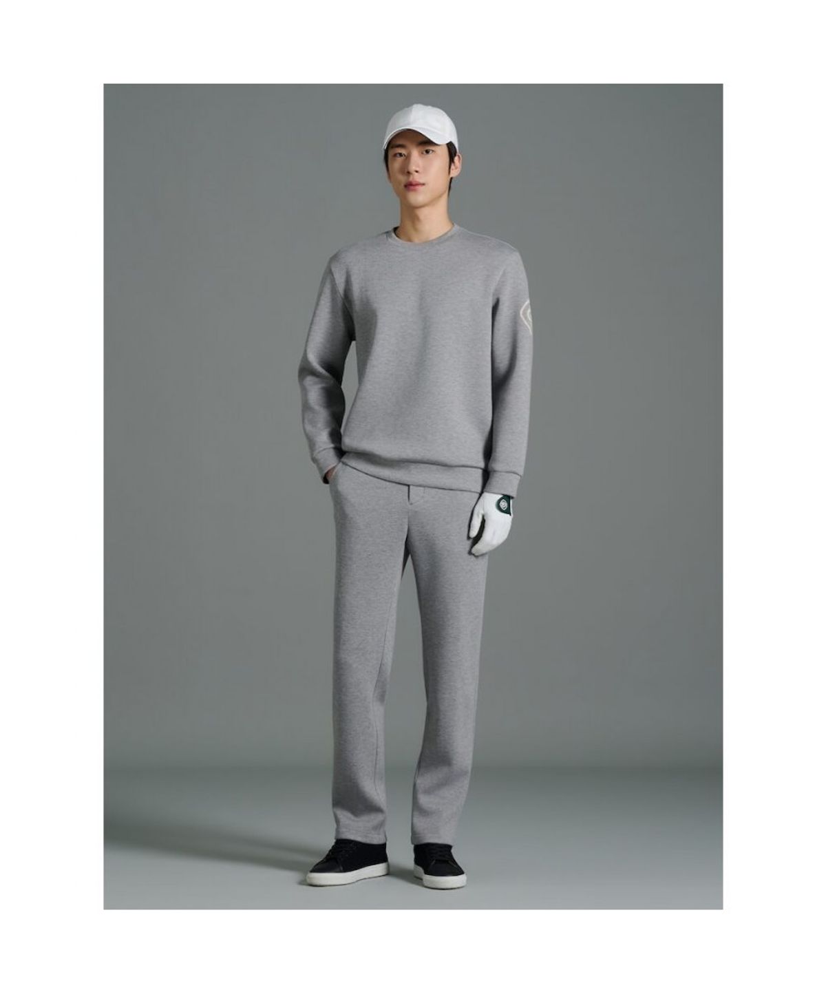 빈폴골프(BEANPOLE GOLF) 남성 셋업 스트레이트 팬츠 - 그레이