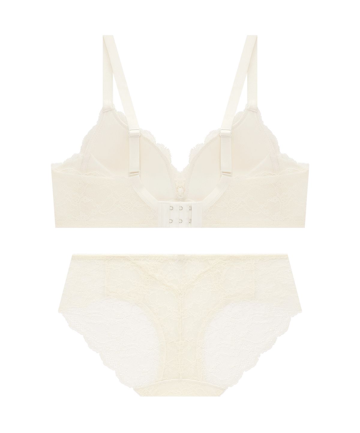 코데즈컴바인 이너웨어(CODES COMBINE INNERWEAR) 그레이스 코르셋 볼륨 노와이어 브라 팬티 세트