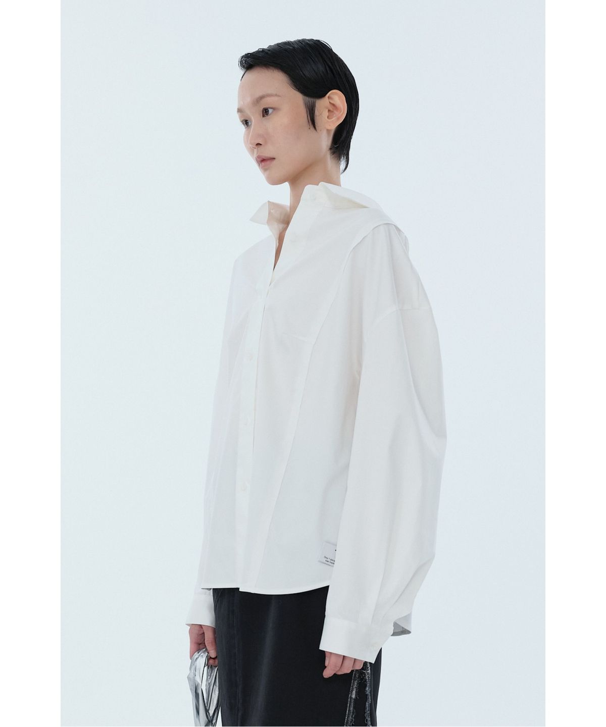 래코드(RECODE) Over Sized Seam Line Shirt RQSAA24575WHX