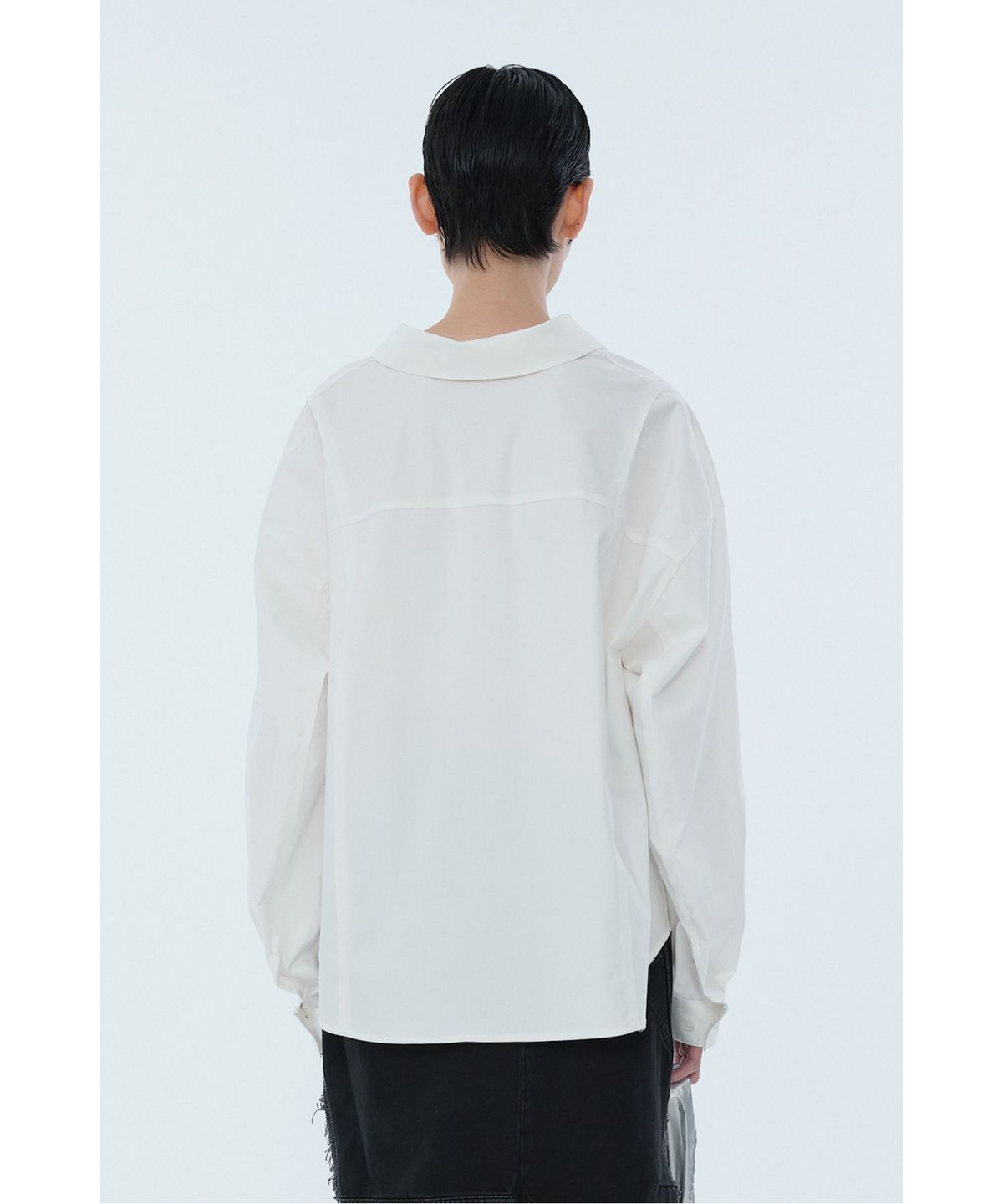 래코드(RECODE) Over Sized Seam Line Shirt RQSAA24575WHX
