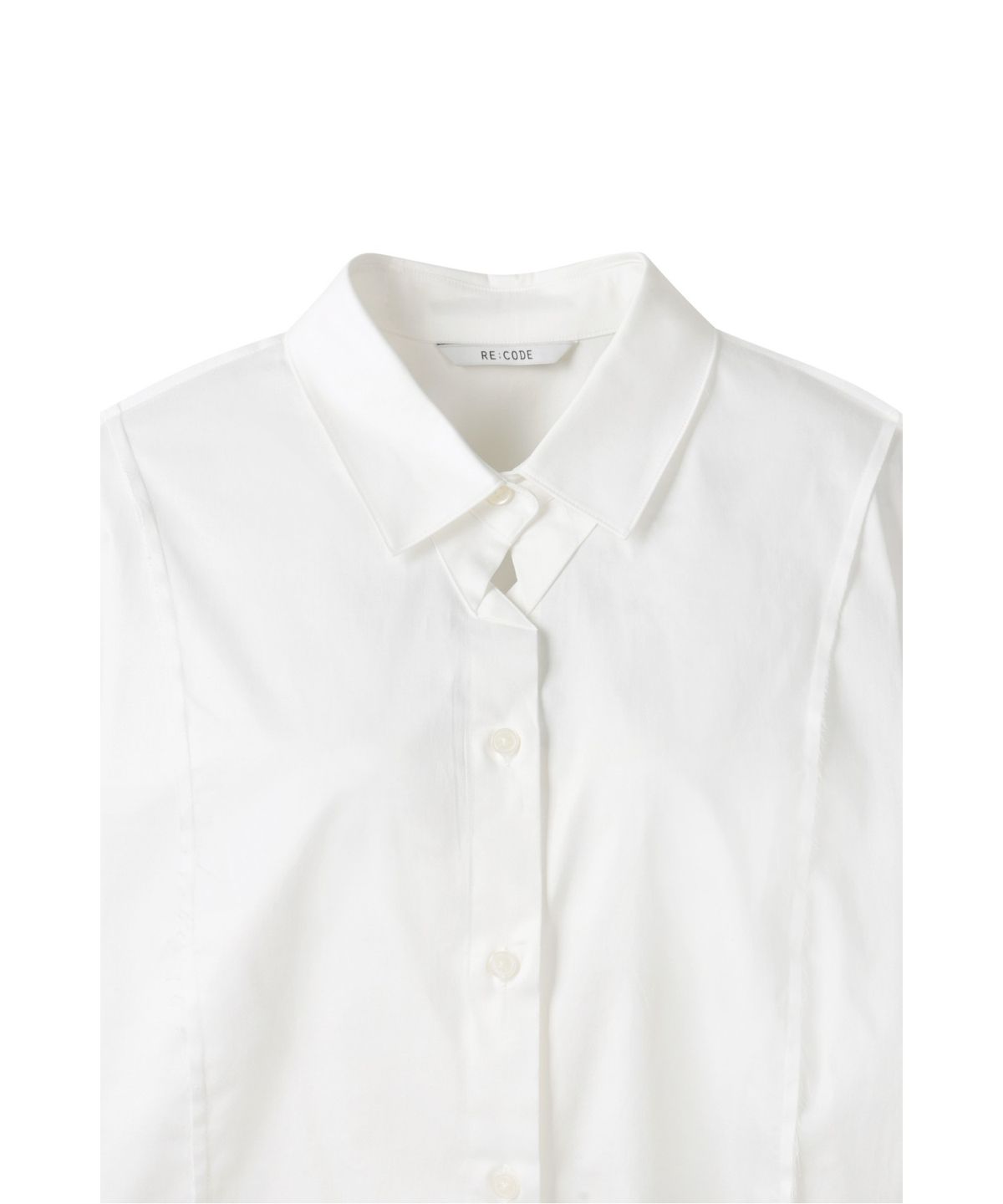 래코드(RECODE) Over Sized Seam Line Shirt RQSAA24575WHX