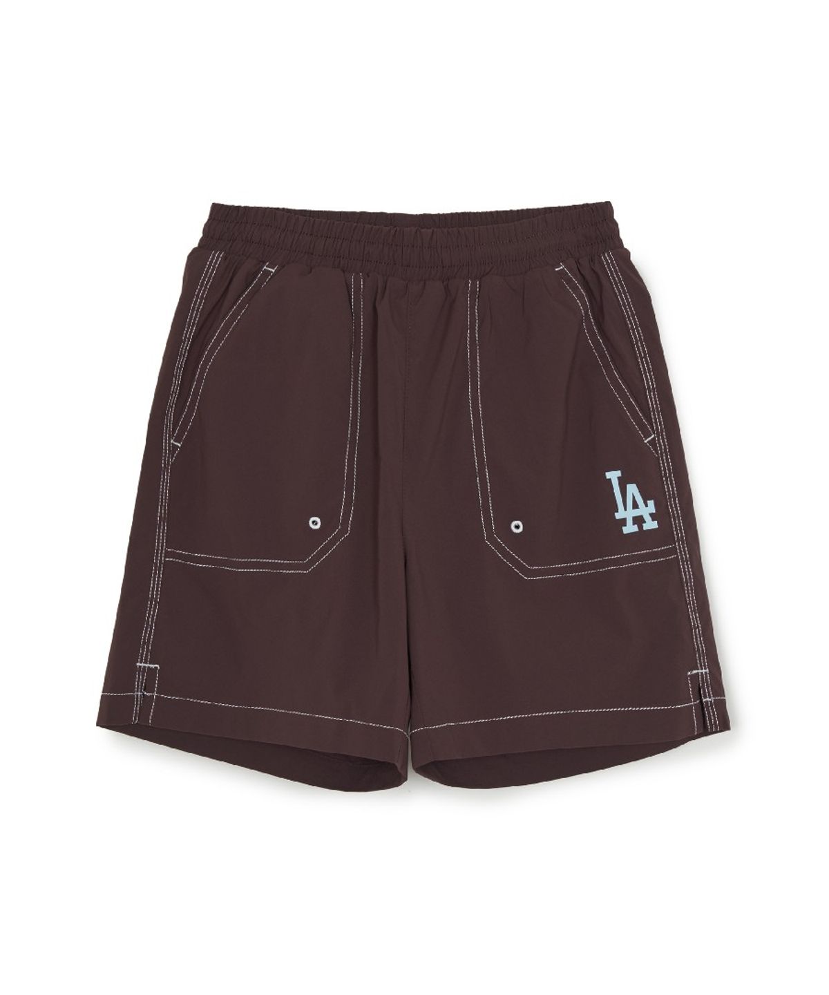 엠엘비 키즈(MLB KIDS) 스트릿 티셔츠 래쉬가드 보드쇼츠 세트 LA (L.Blue)