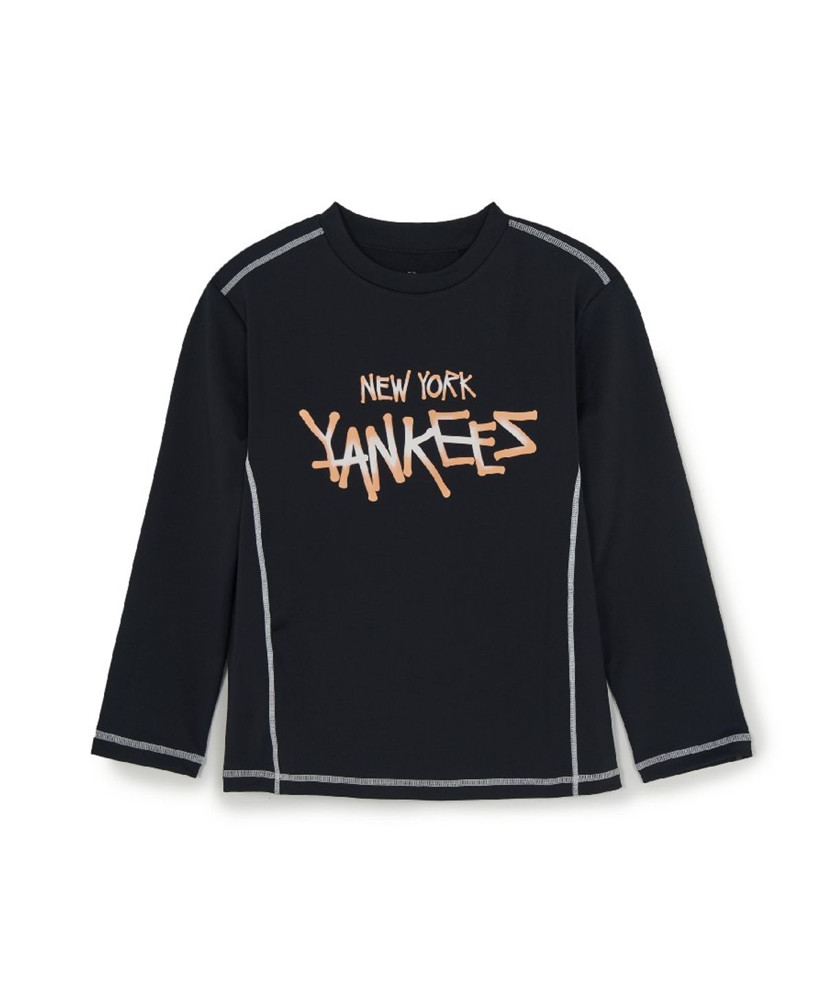 엠엘비 키즈(MLB KIDS) 스트릿 티셔츠 래쉬가드 보드쇼츠 세트 NY (Black)