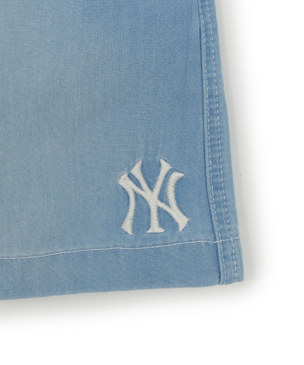 엠엘비 키즈(MLB KIDS) 베이직 여아 쿨필드 데님 반바지 NY (L.Blue)