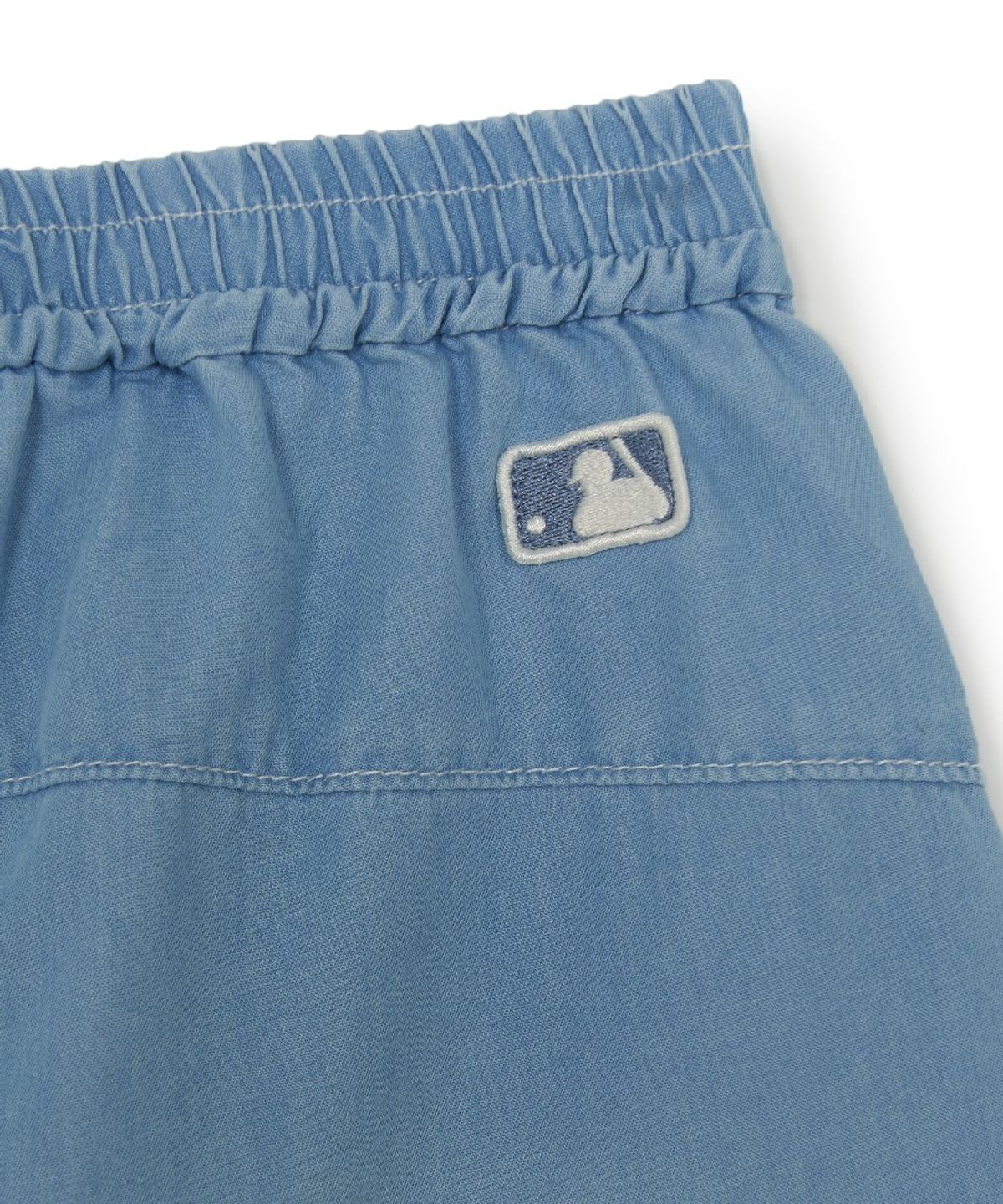 엠엘비 키즈(MLB KIDS) 베이직 여아 쿨필드 데님 반바지 NY (L.Blue)