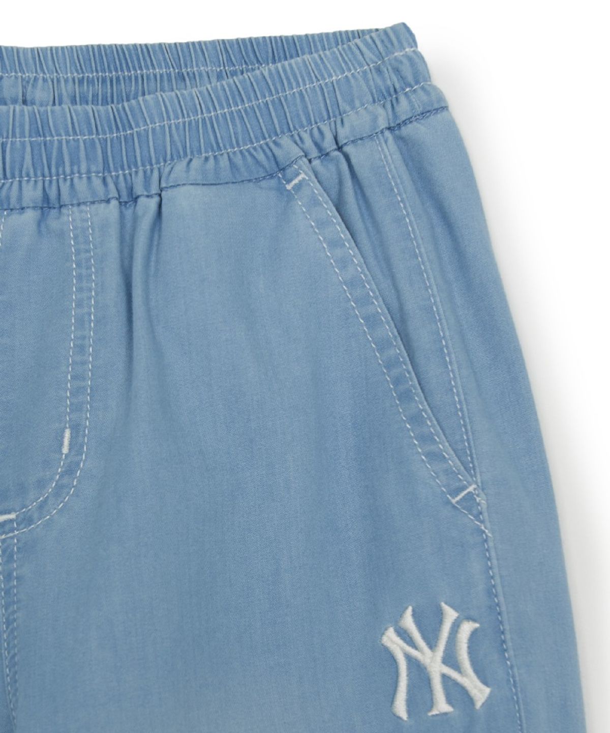 엠엘비 키즈(MLB KIDS) 베이직 쿨필드 데님 조거팬츠 NY (L.Blue)