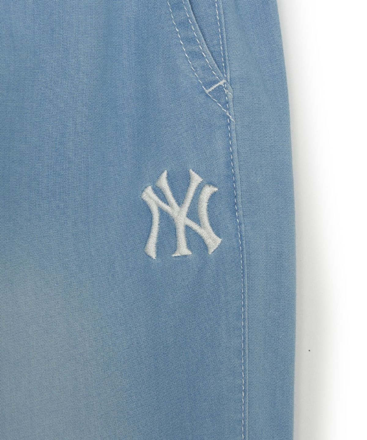 엠엘비 키즈(MLB KIDS) 베이직 쿨필드 데님 조거팬츠 NY (L.Blue)