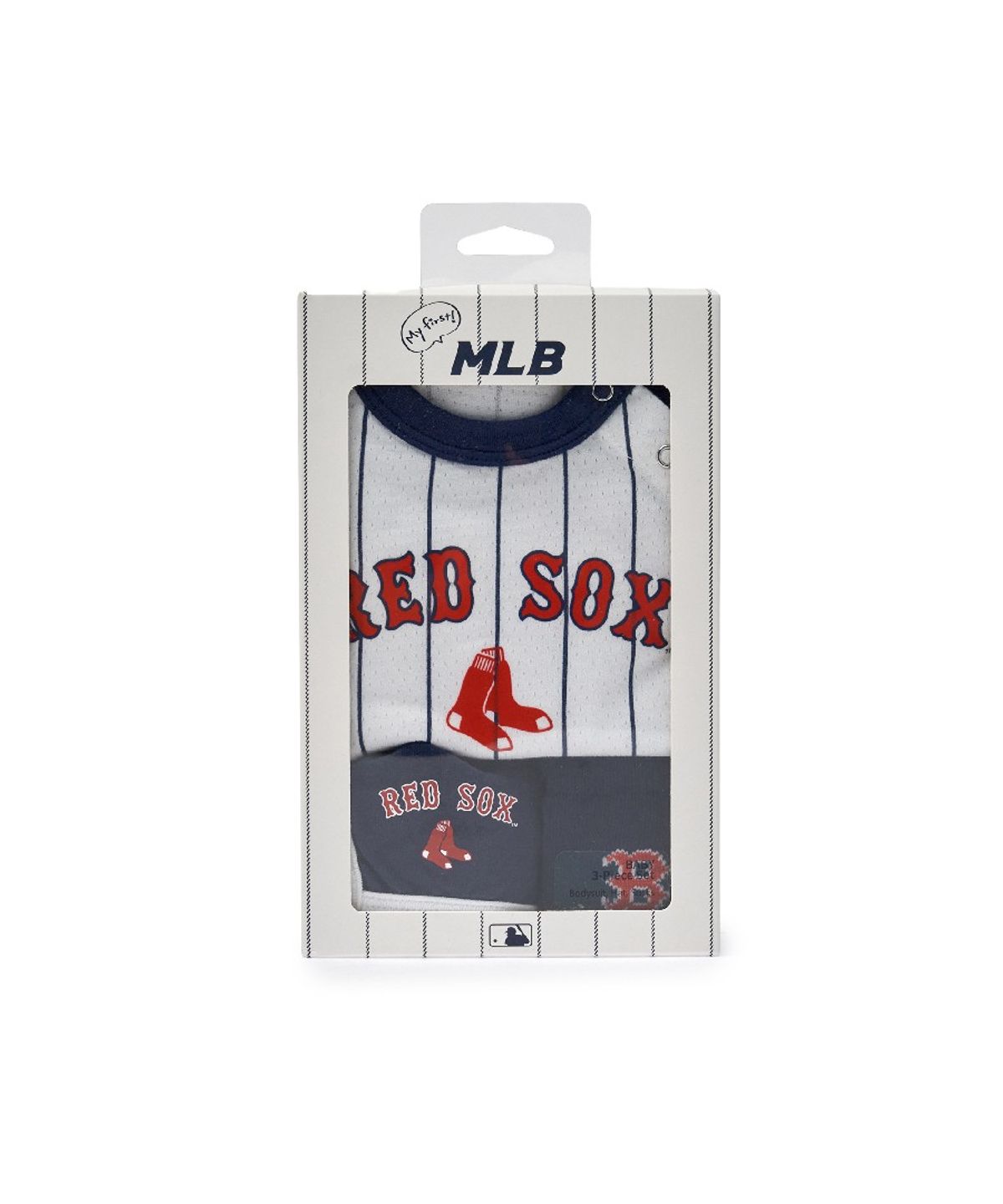엠엘비 키즈(MLB KIDS) 베이비 반팔 바디수트 패키지 BOS (Navy)