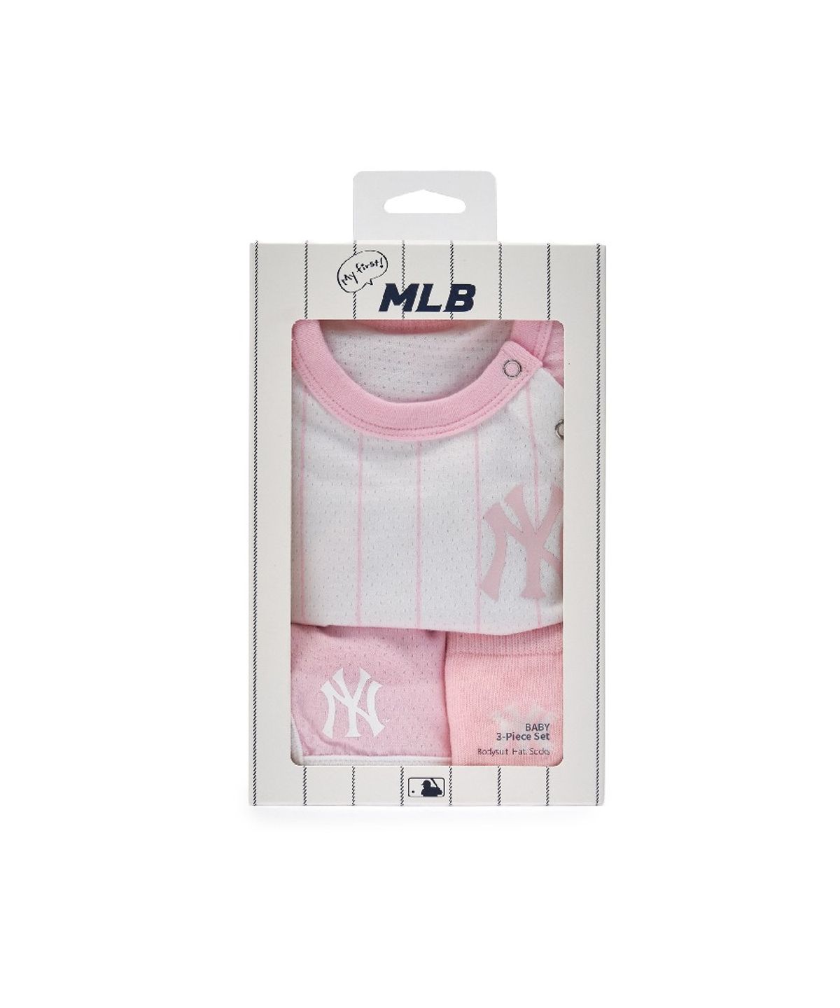엠엘비 키즈(MLB KIDS) 베이비 반팔 바디수트 패키지 NY (L.Pink)