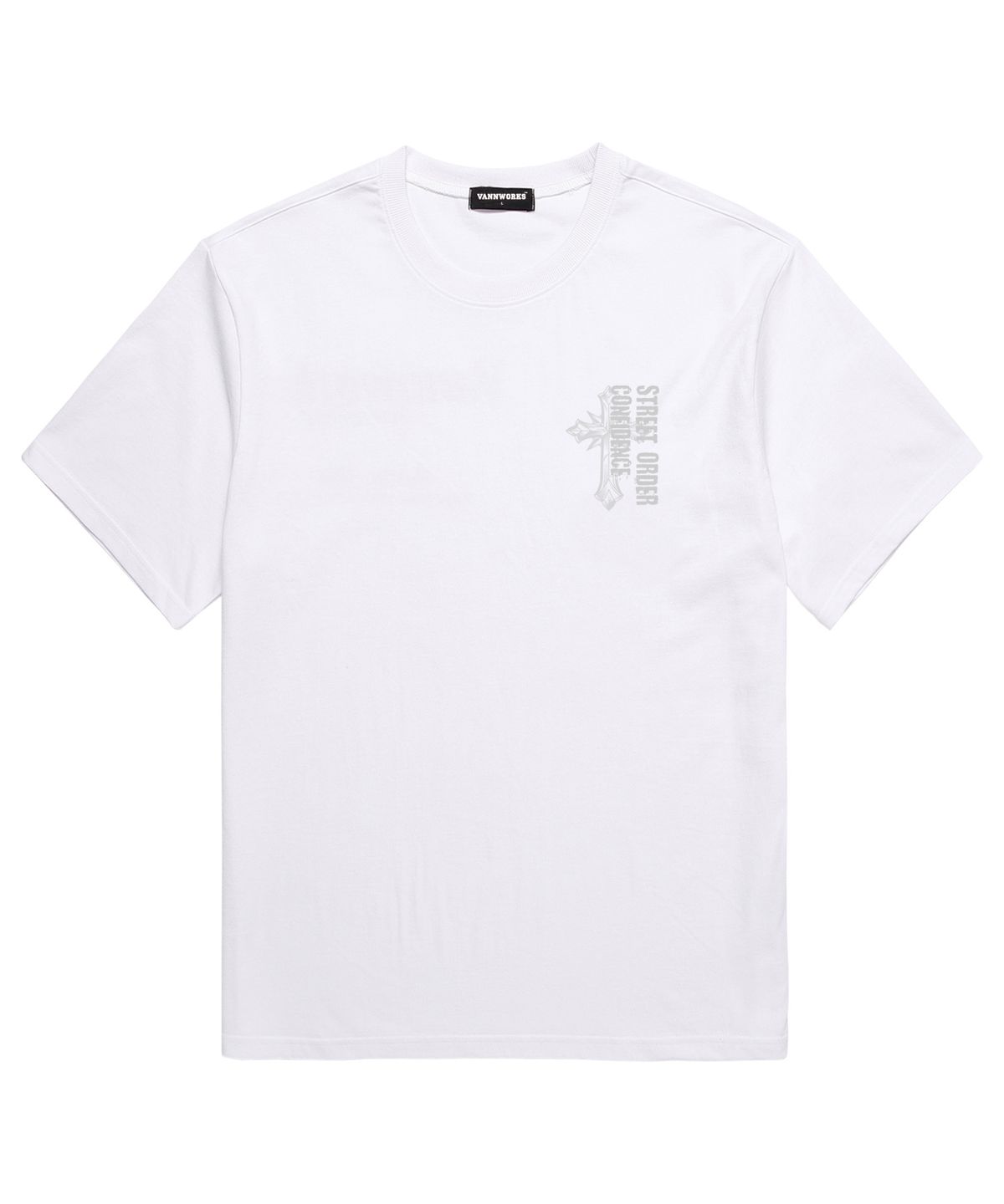 밴웍스(VANNWORKS) CROSS STREET 반팔티셔츠 (VS0227) 화이트