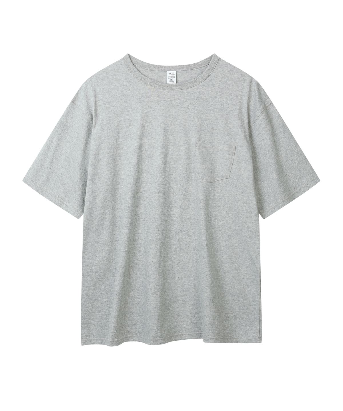 유니드가먼츠(YOUNEEDGARMENTS) 클래식 포켓 S/S 티셔츠 (그레이)