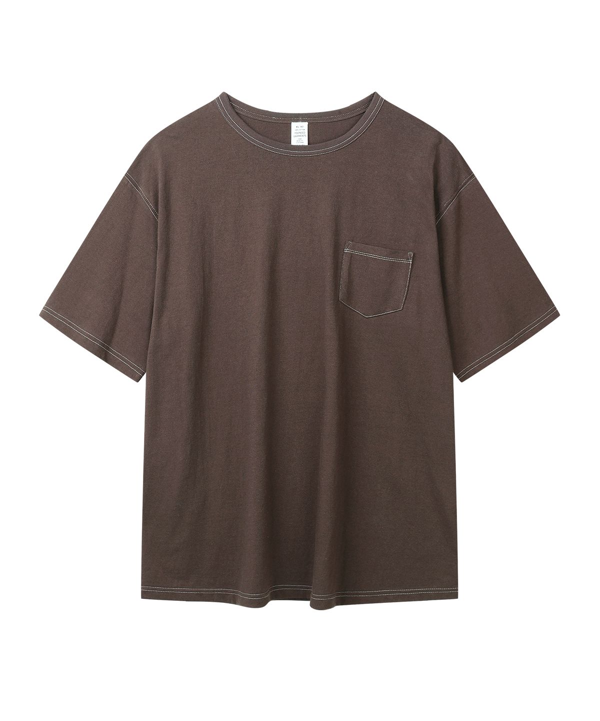 유니드가먼츠(YOUNEEDGARMENTS) 클래식 포켓 S/S 티셔츠 (브라운)