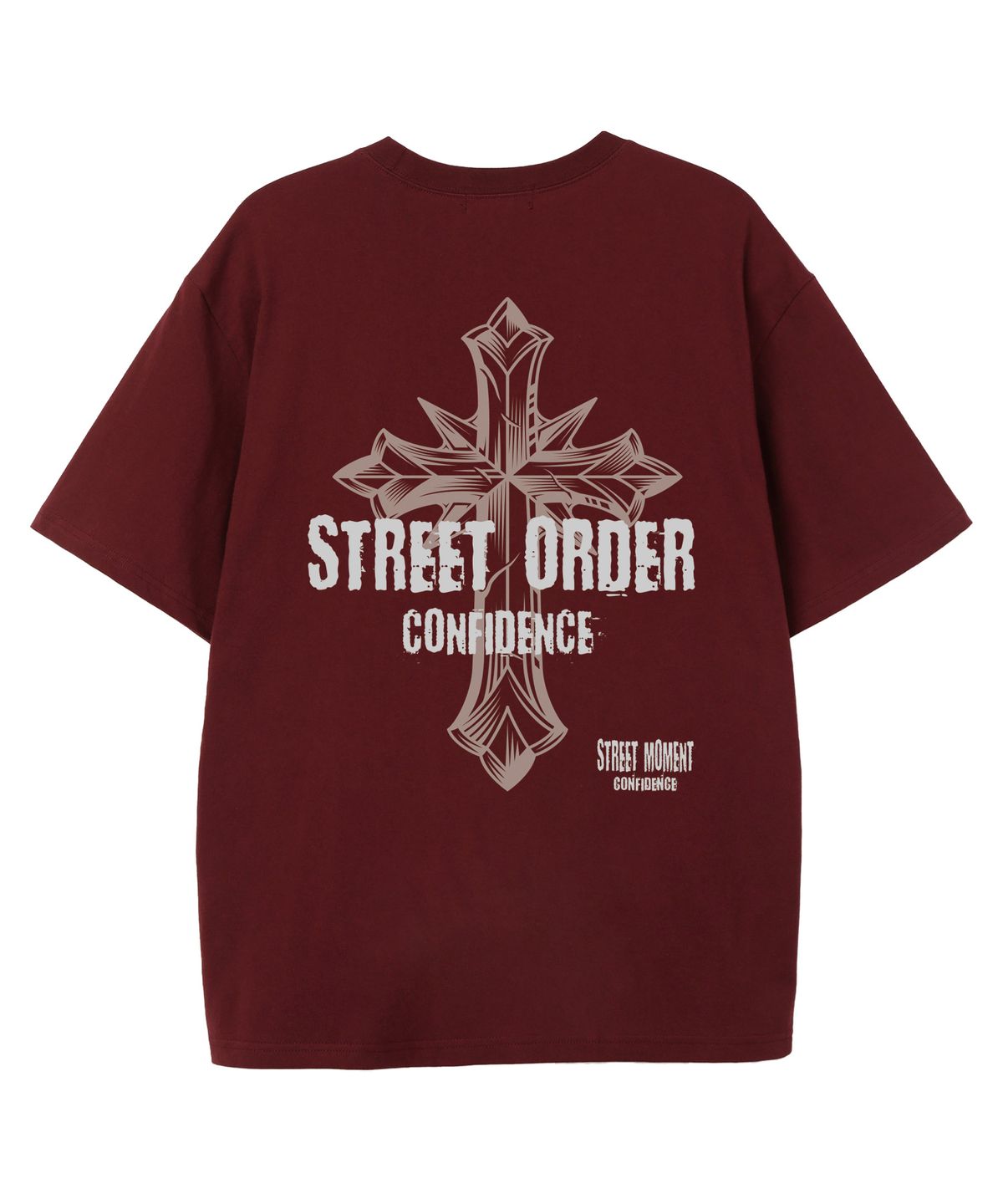 밴웍스(VANNWORKS) CROSS STREET 반팔티셔츠 (VS0227) 버건디