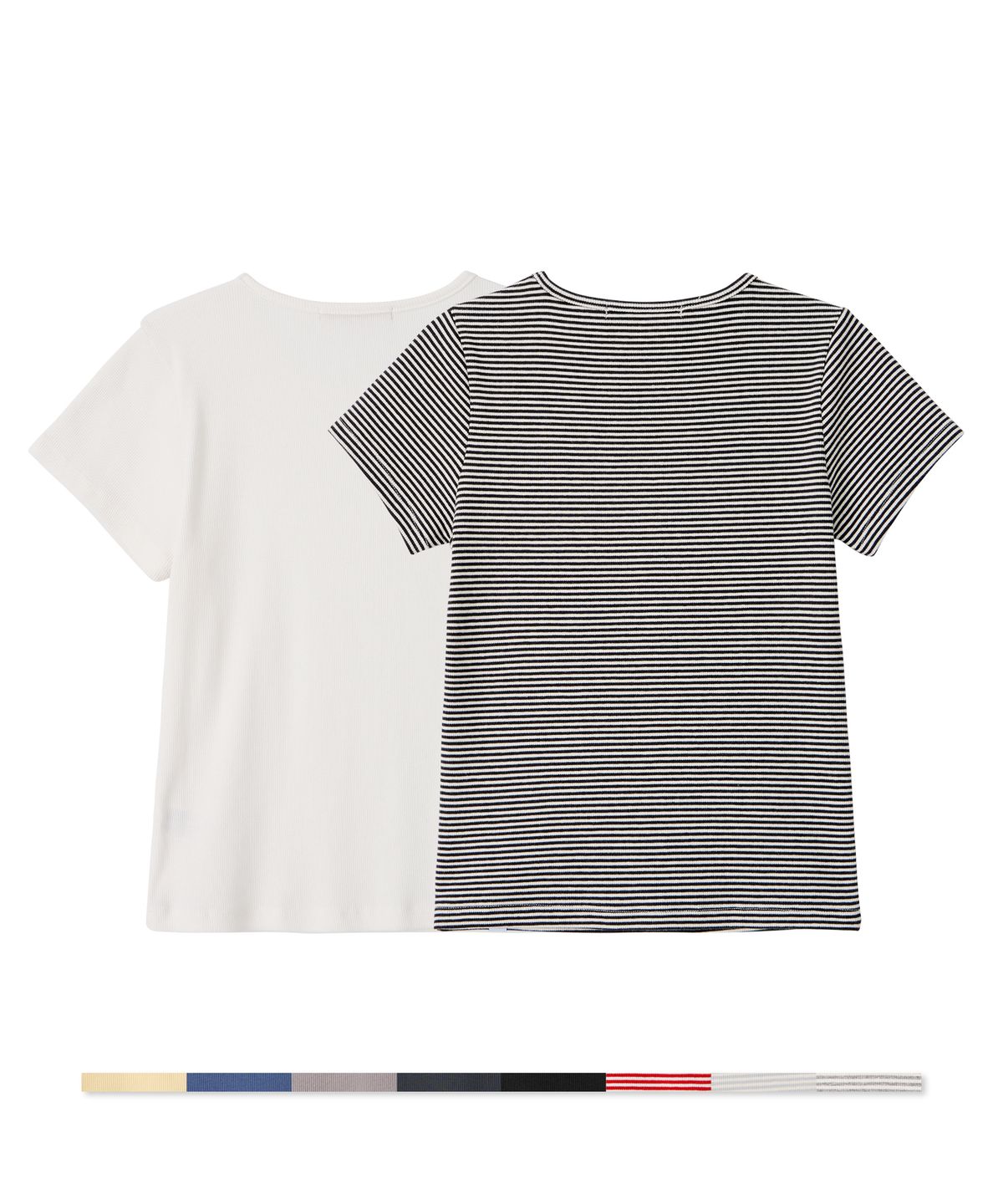 비터셀즈(BITTERCELLS) [2 PACK]에센셜 골지 하프 티-10colors