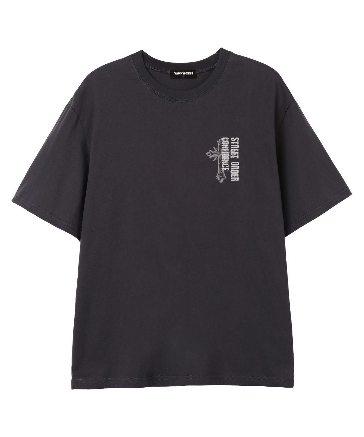 밴웍스(VANNWORKS) CROSS STREET 반팔티셔츠 (VS0227) 차콜