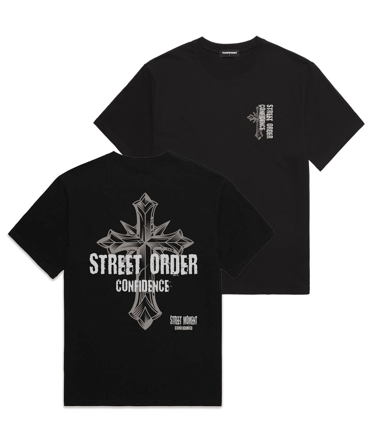 밴웍스(VANNWORKS) [SET] CROSS STREET 반팔티셔츠 (VS0227S)