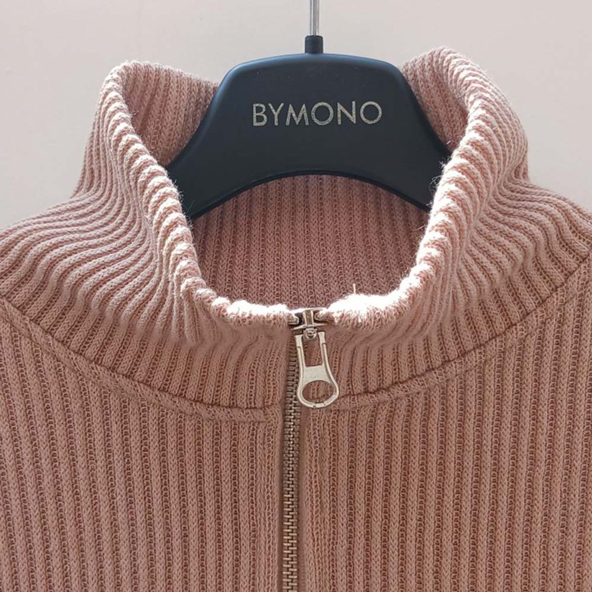 바이모노(BYMONO) [빅사이즈 XL-6XL] 모노 쿼터집업 클래식 니트