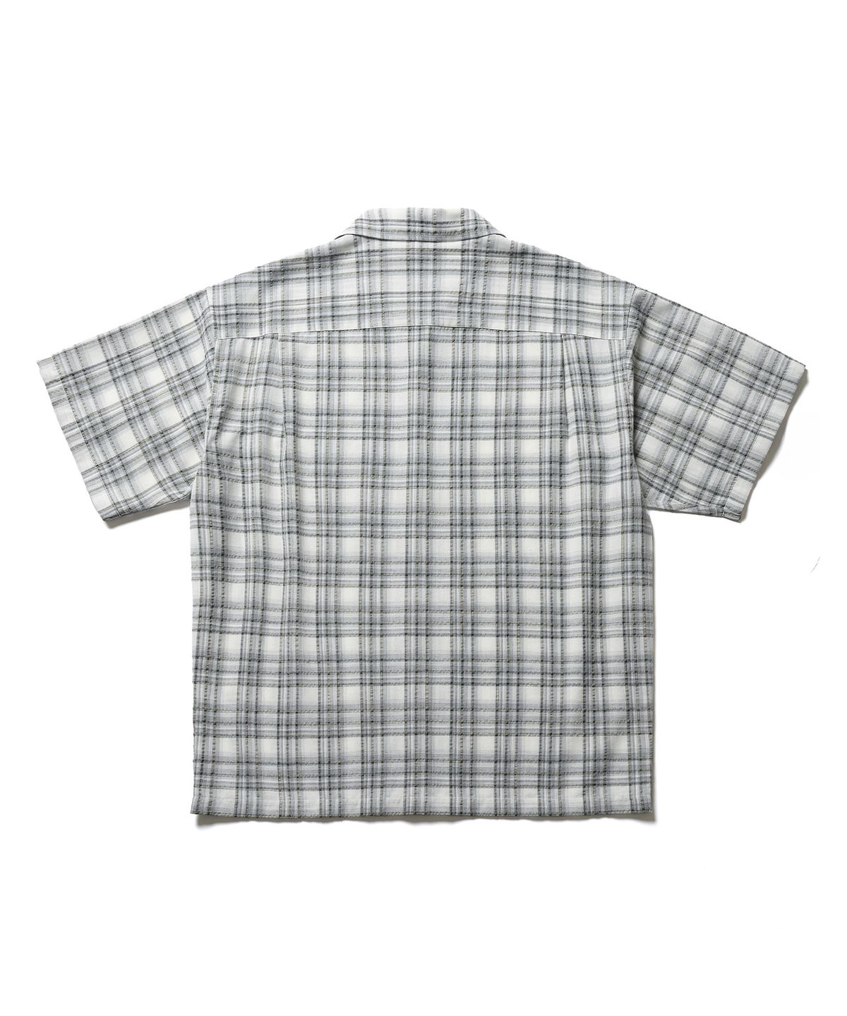 에스파이(ESFAI) OPEN COLLAR S/S SHIRT (OLIVE)