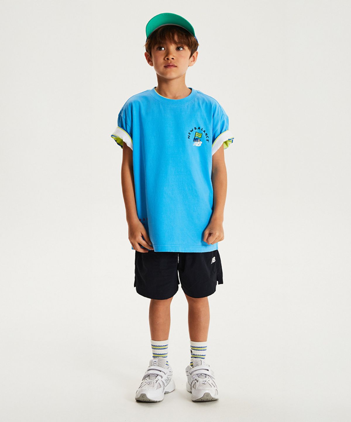 뉴발란스 키즈(NEWBALANCEKIDS) STELLAR PLAY GROUND_아동 피그먼트 반팔티셔츠 NK9EG2502U50
