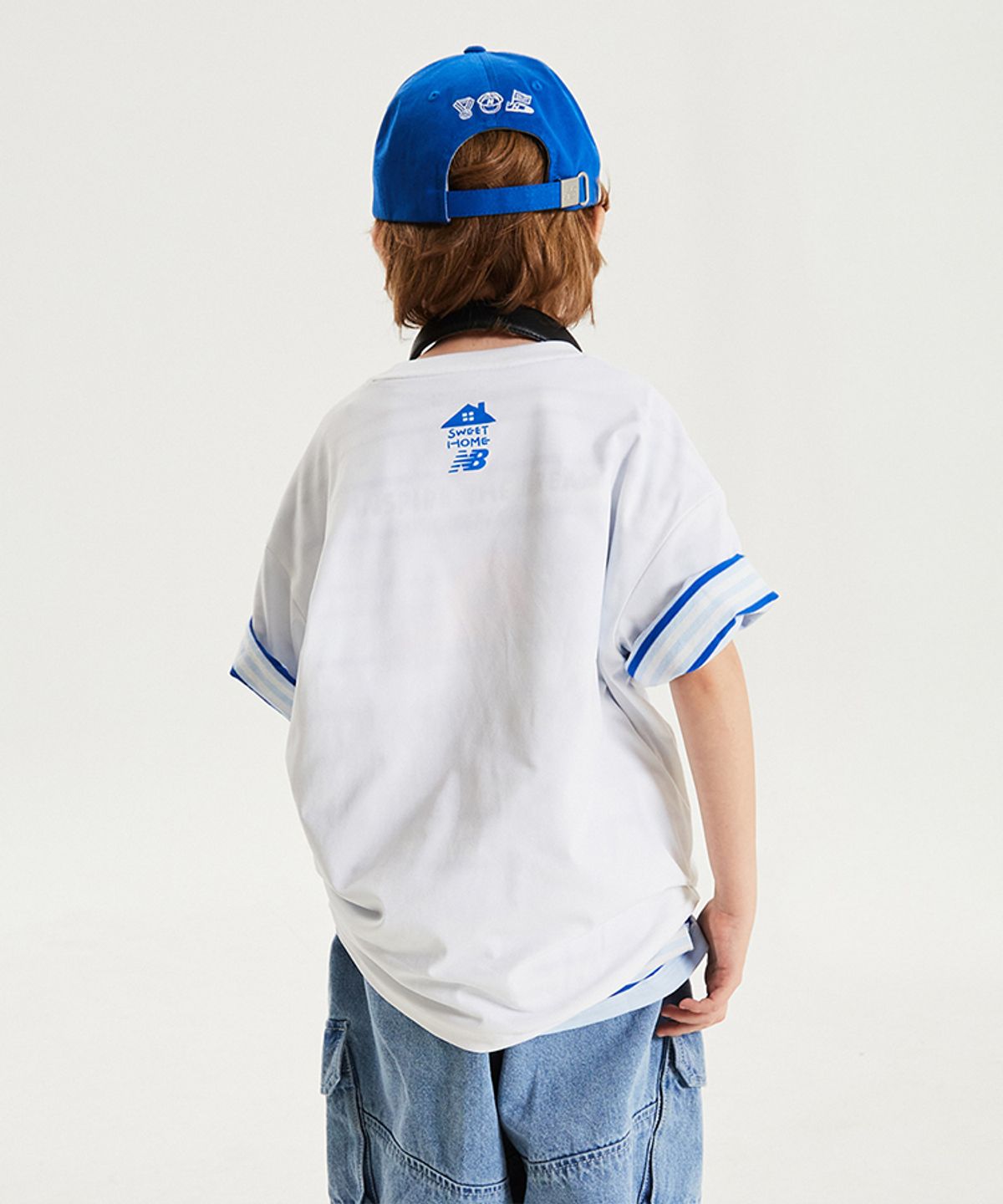 뉴발란스 키즈(NEWBALANCEKIDS) Sweet home_아동 기능성 프론트 로고 반팔티 NK9EG2551U10