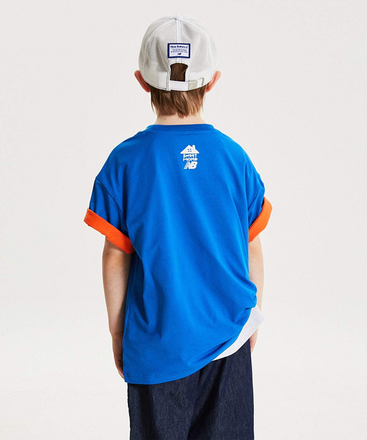 뉴발란스 키즈(NEWBALANCEKIDS) Sweet home_아동 기능성 프론트 로고 반팔티 NK9EG2551U50