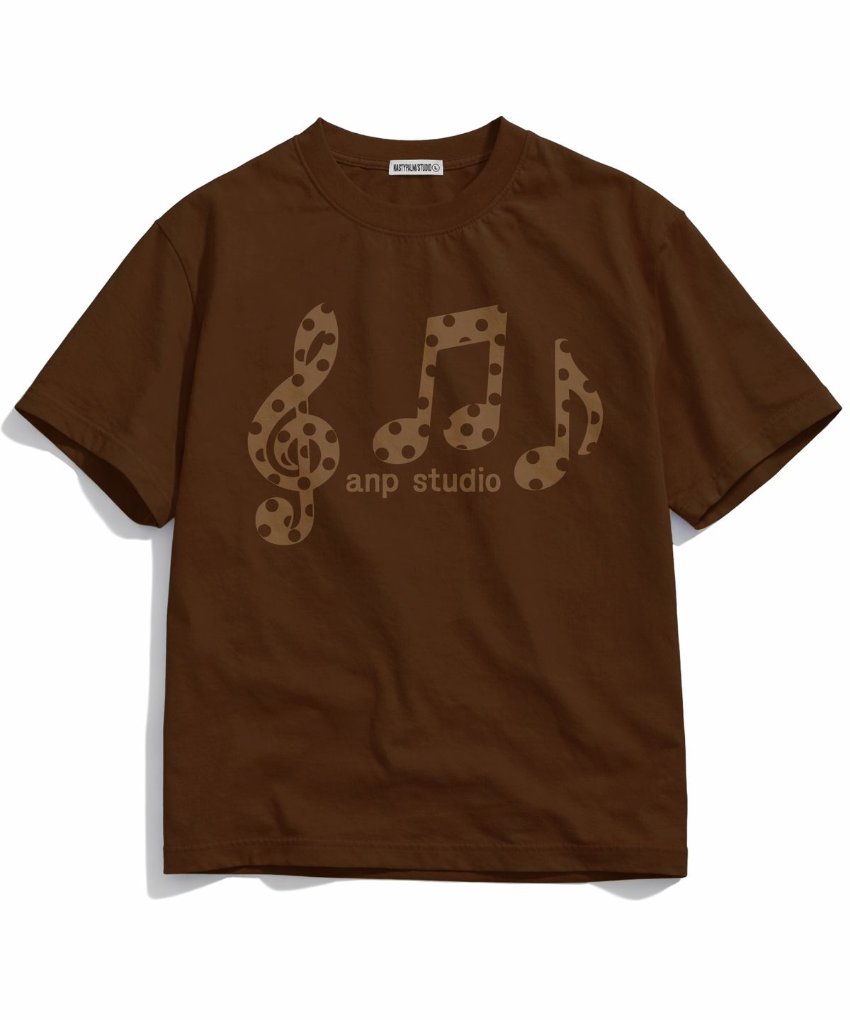 엔피스튜디오(NP STUDIO) 사운드 노트 오버핏 반팔 티셔츠 [ 2Color ]