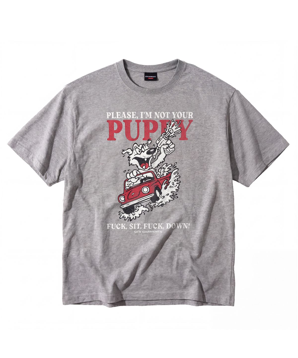 큐티에잇 가먼츠(QT8 GARMENTS) LB Bad Puppy Washed Tee (Grey)