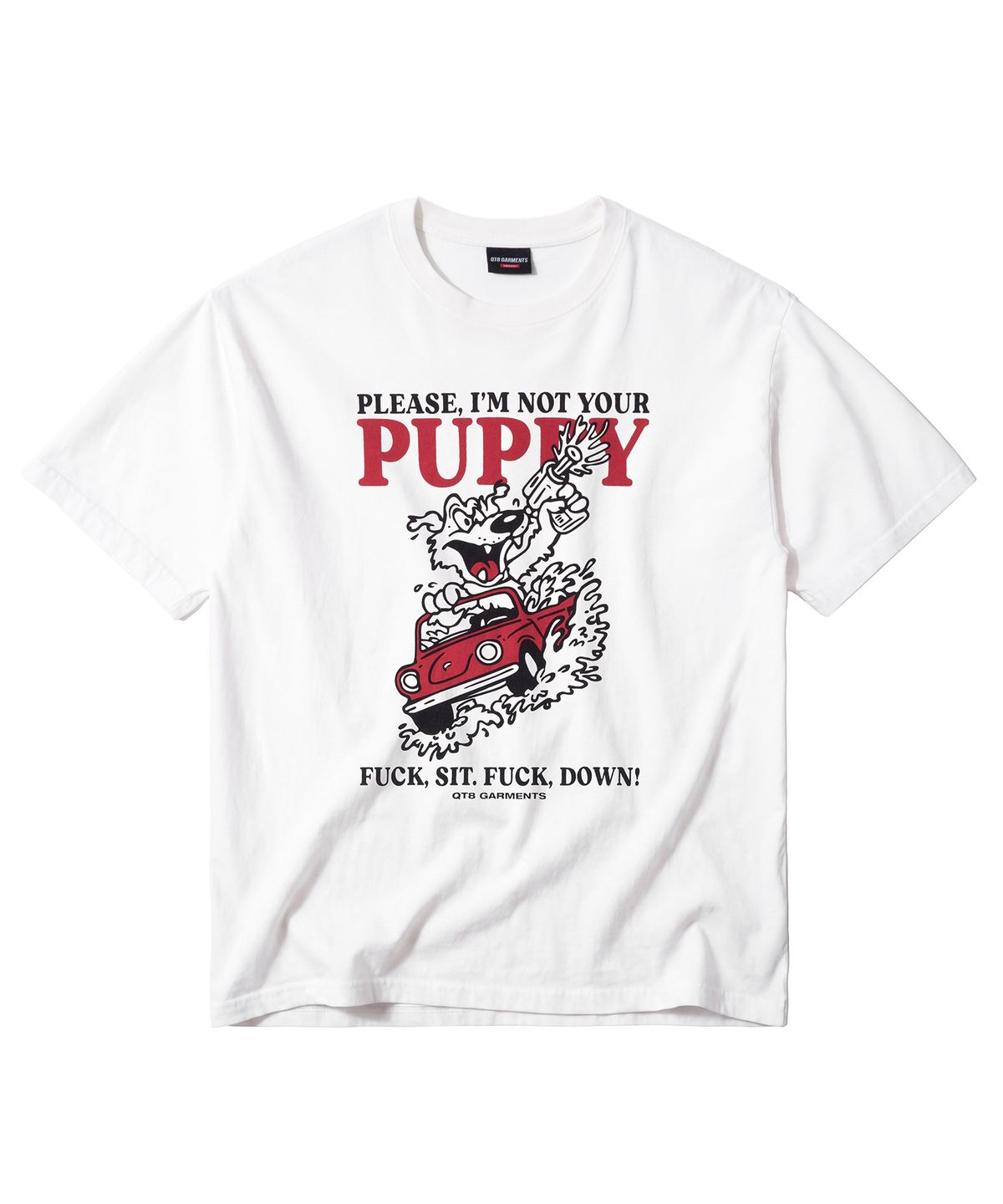 큐티에잇 가먼츠(QT8 GARMENTS) LB Bad Puppy Washed Tee (Ivory)