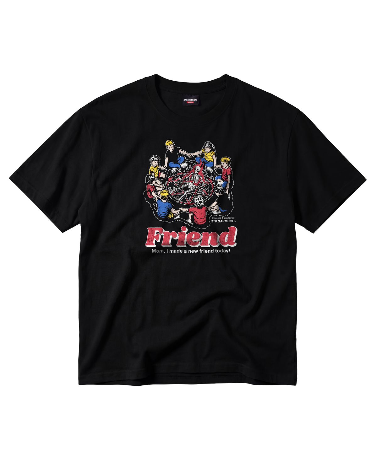 큐티에잇 가먼츠(QT8 GARMENTS) LB New Friend Washed Tee (Black)