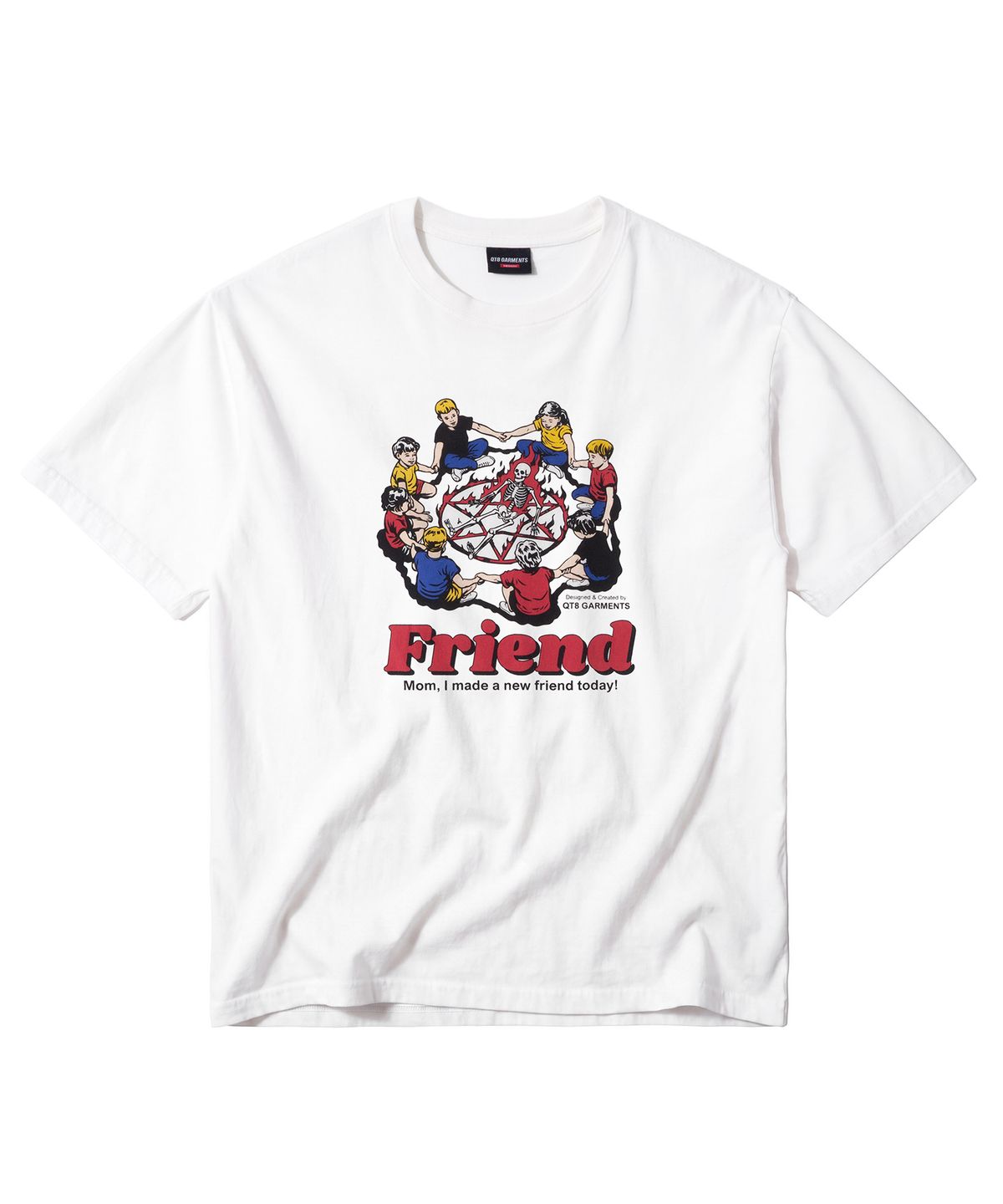 큐티에잇 가먼츠(QT8 GARMENTS) LB New Friend Washed Tee (Ivory)