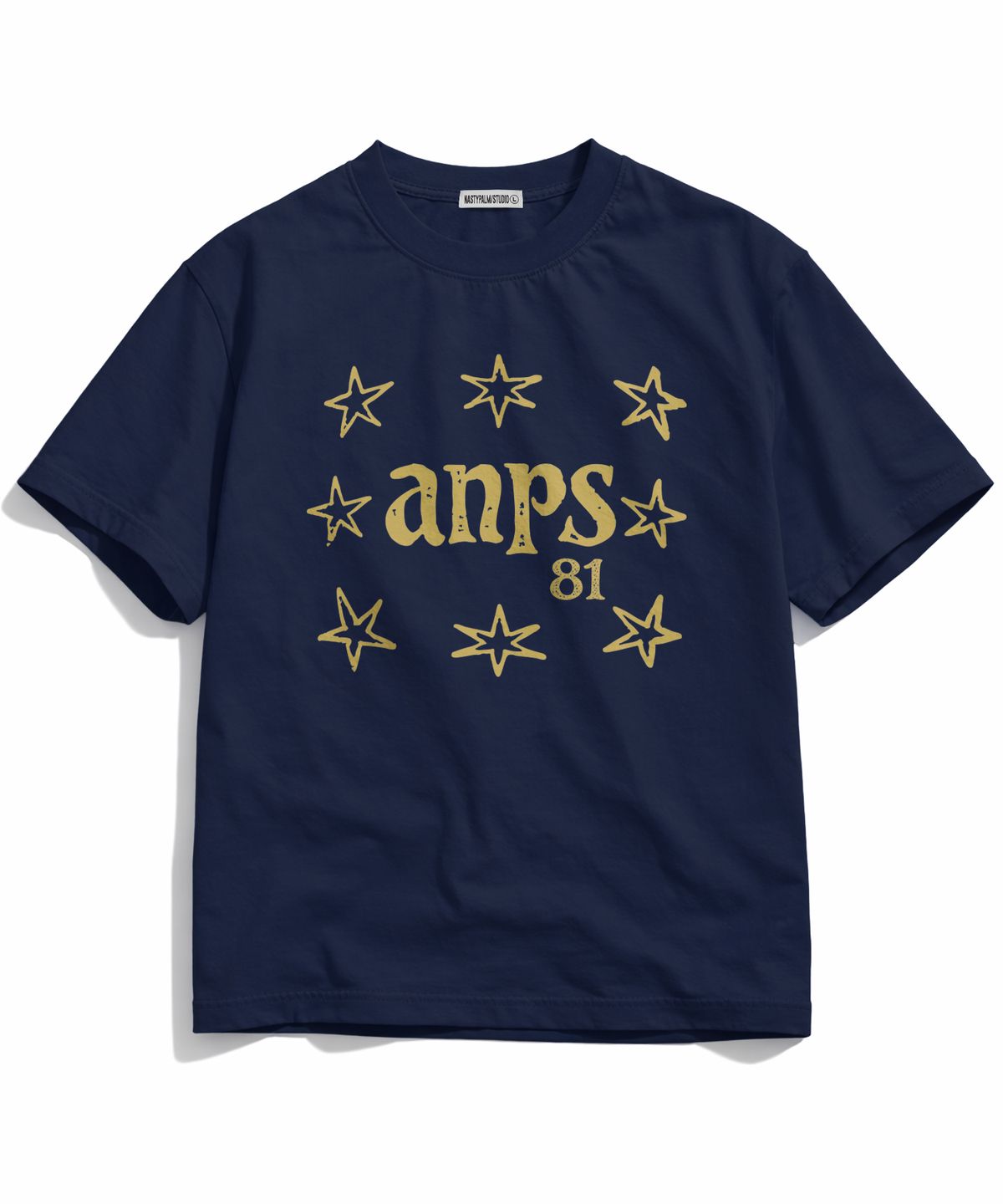 엔피스튜디오(NP STUDIO) ANP 스타 오버핏 반팔 티셔츠 [ 2Color ]