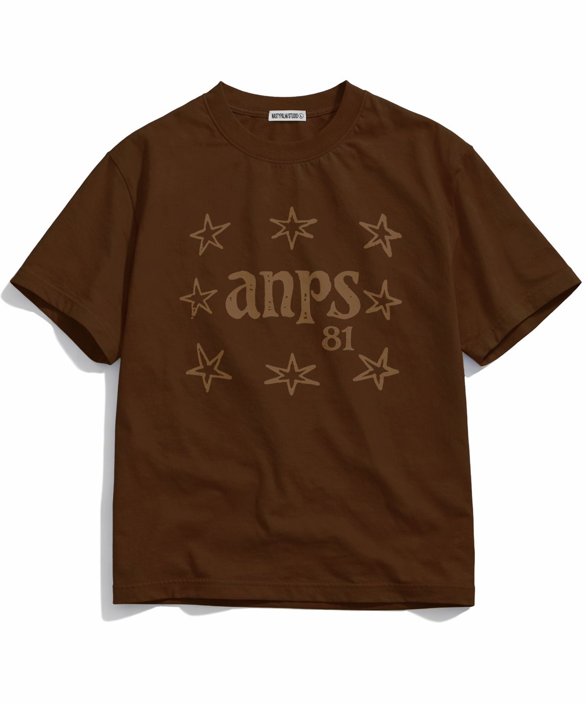 엔피스튜디오(NP STUDIO) ANP 스타 오버핏 반팔 티셔츠 [ 2Color ]