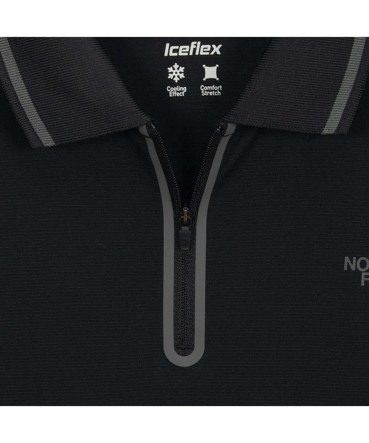 노스페이스(THE NORTH FACE) NT7PS12A 남성 아이스 플렉스 반팔 폴로 BLACK