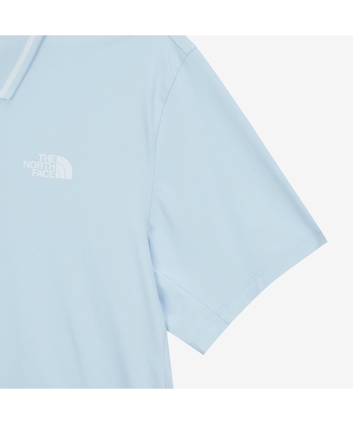 노스페이스(THE NORTH FACE) NT7PS12C 남성 아이스 플렉스 반팔 폴로 LIGHT BLUE