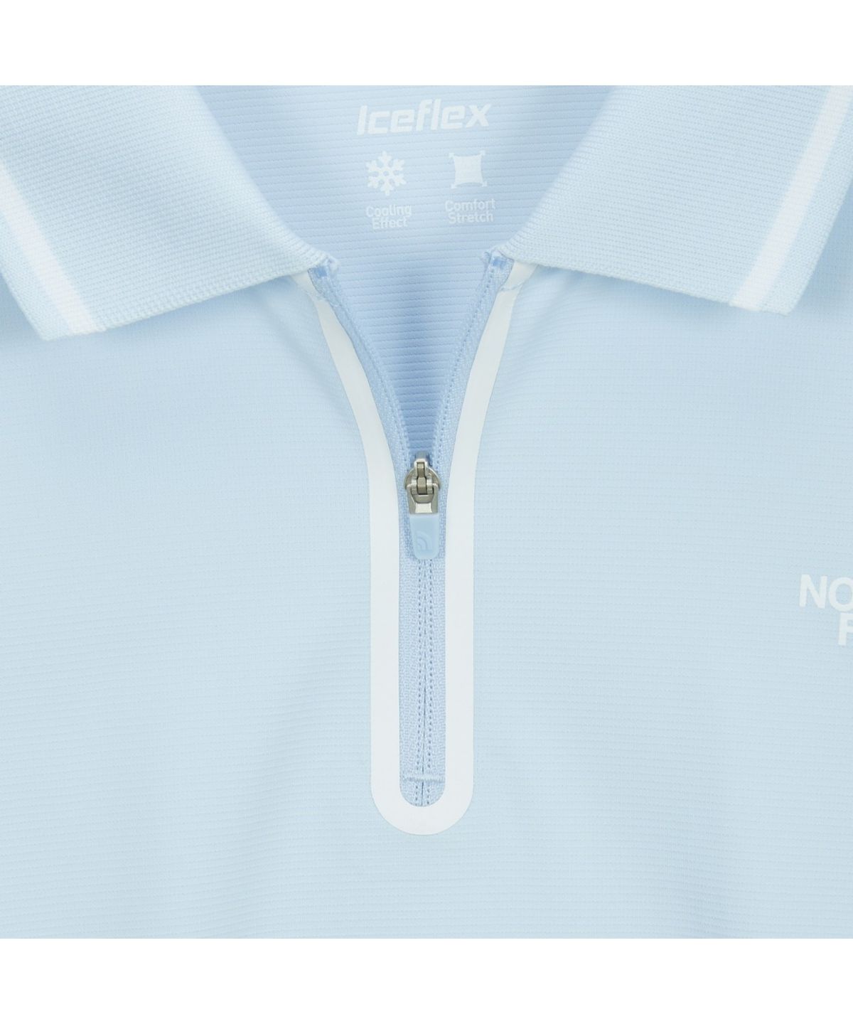 노스페이스(THE NORTH FACE) NT7PS12C 남성 아이스 플렉스 반팔 폴로 LIGHT BLUE
